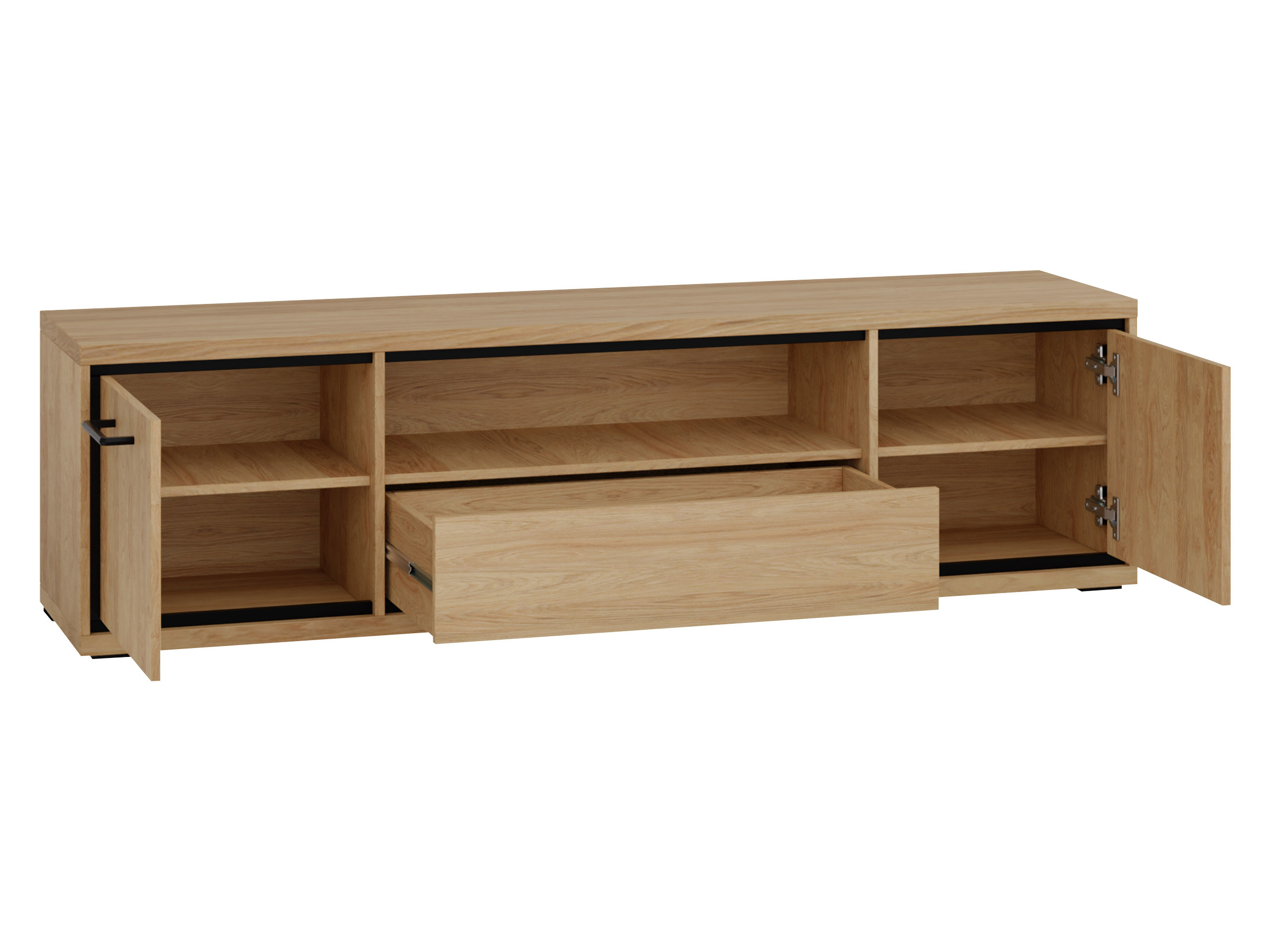 Wohnzimmer-Set Etrmoni 119 (Helles Holz)