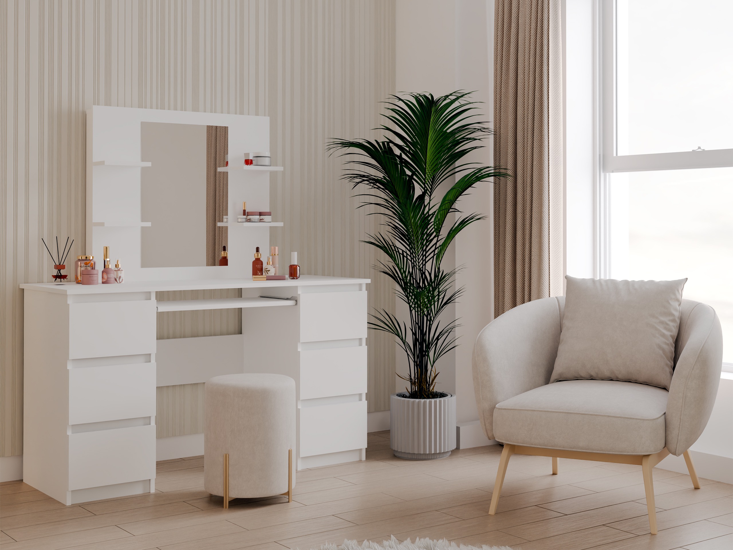 Schminktisch Mandeville 359 (Weiss)