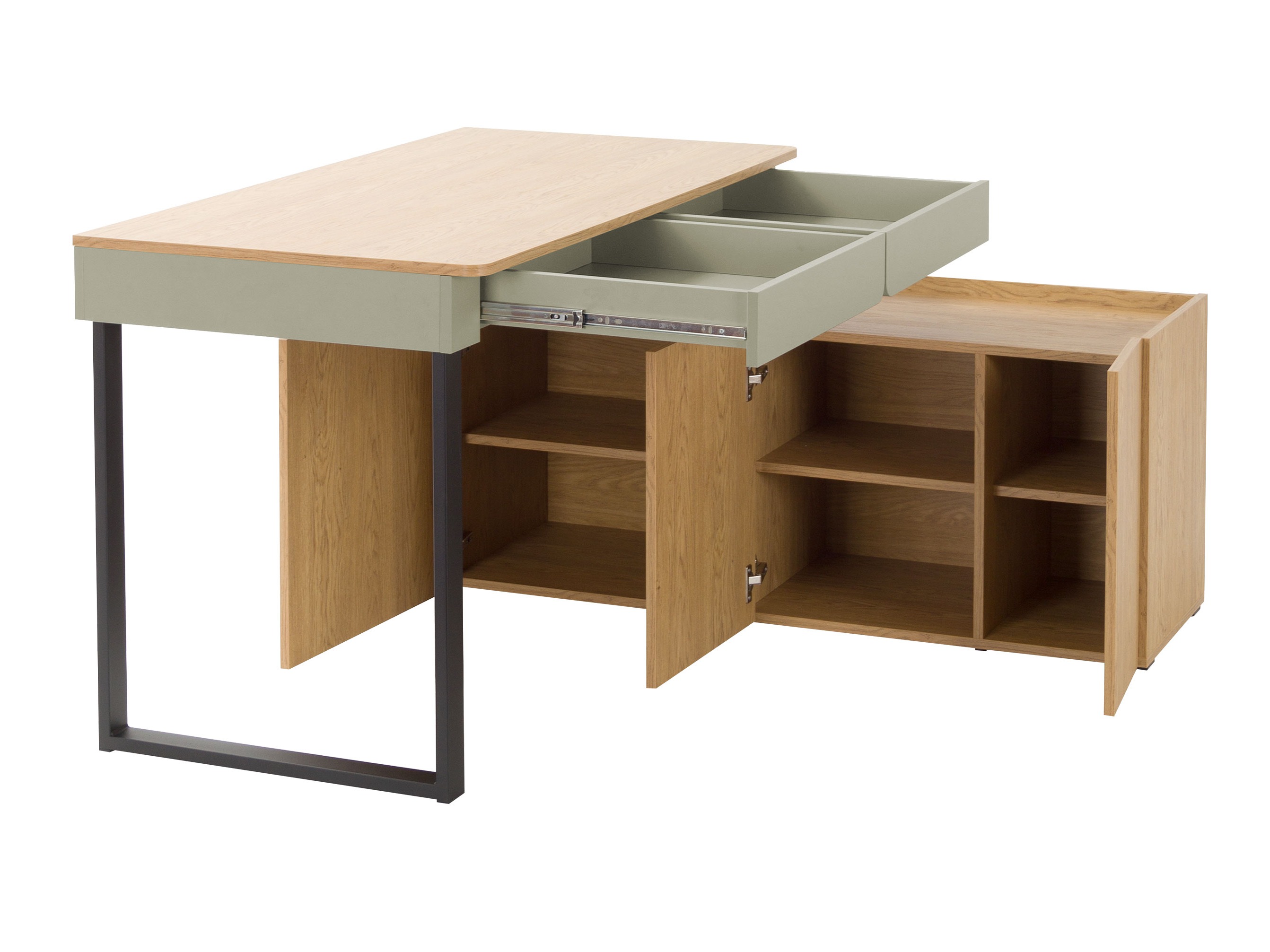 Möbel-Set Fiosono 115 (Eukalyptus + Eichenholzoptik)