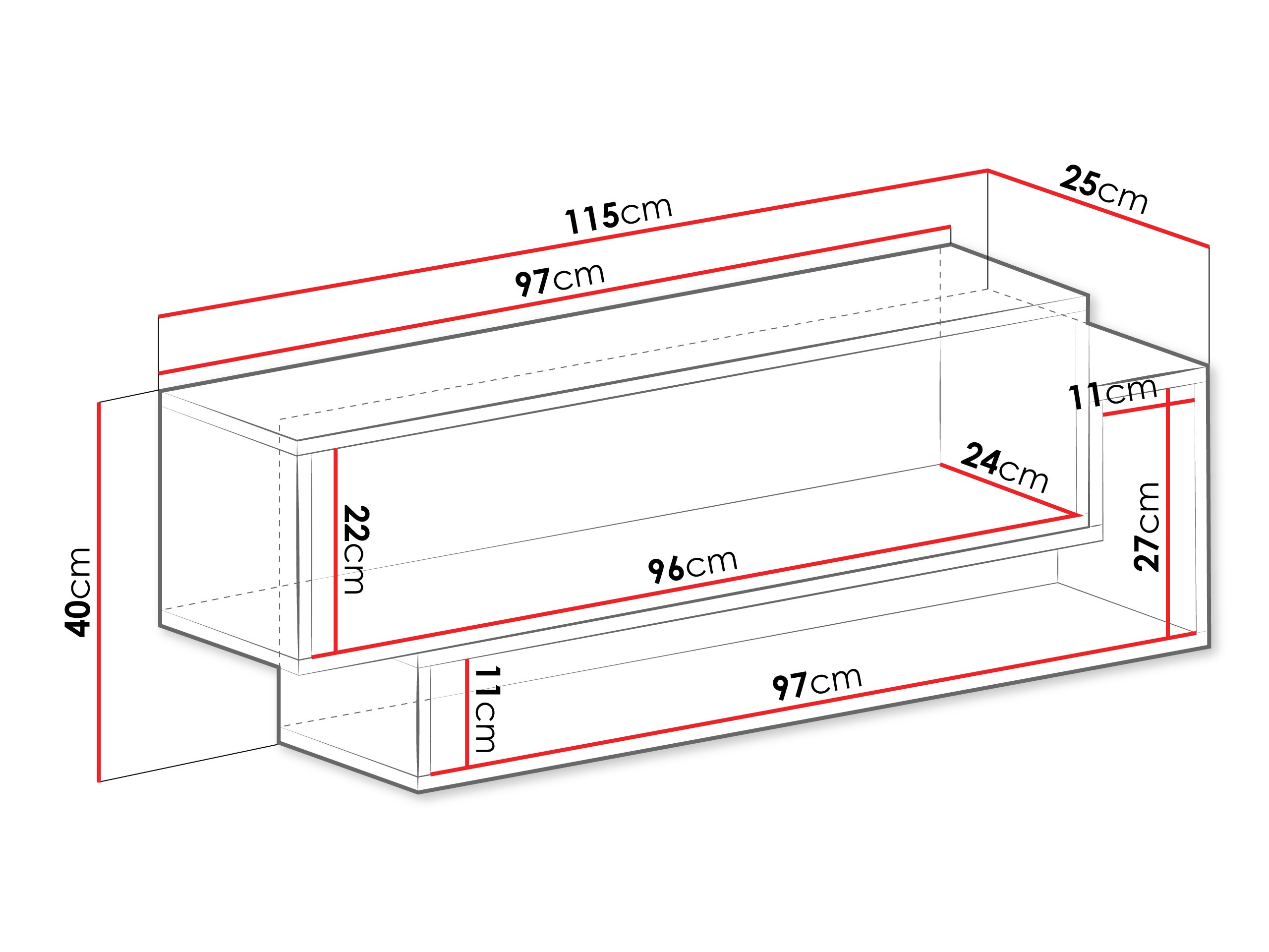 Wandregal Ciravie 106