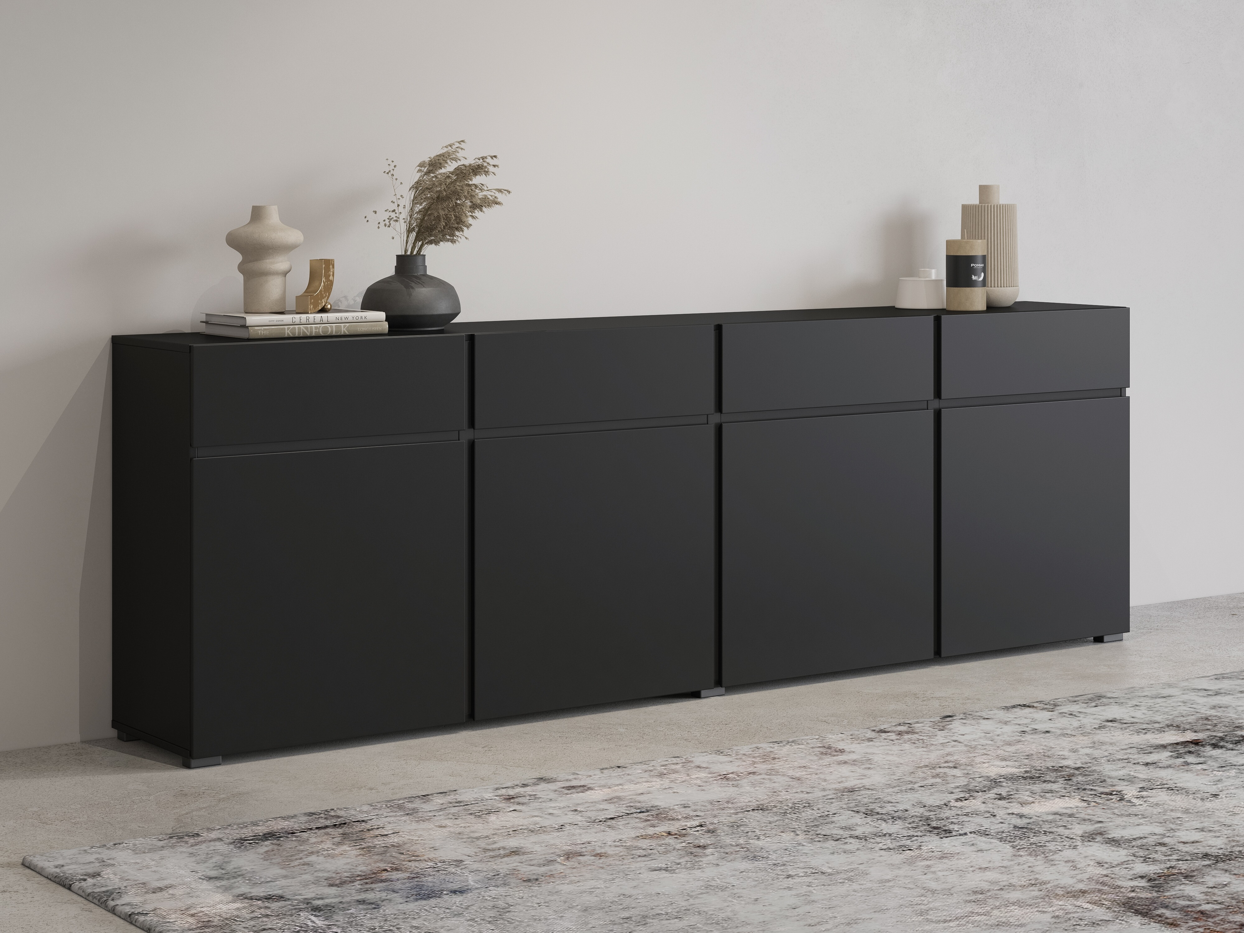 Kommode Alfere 100 (Schwarz)