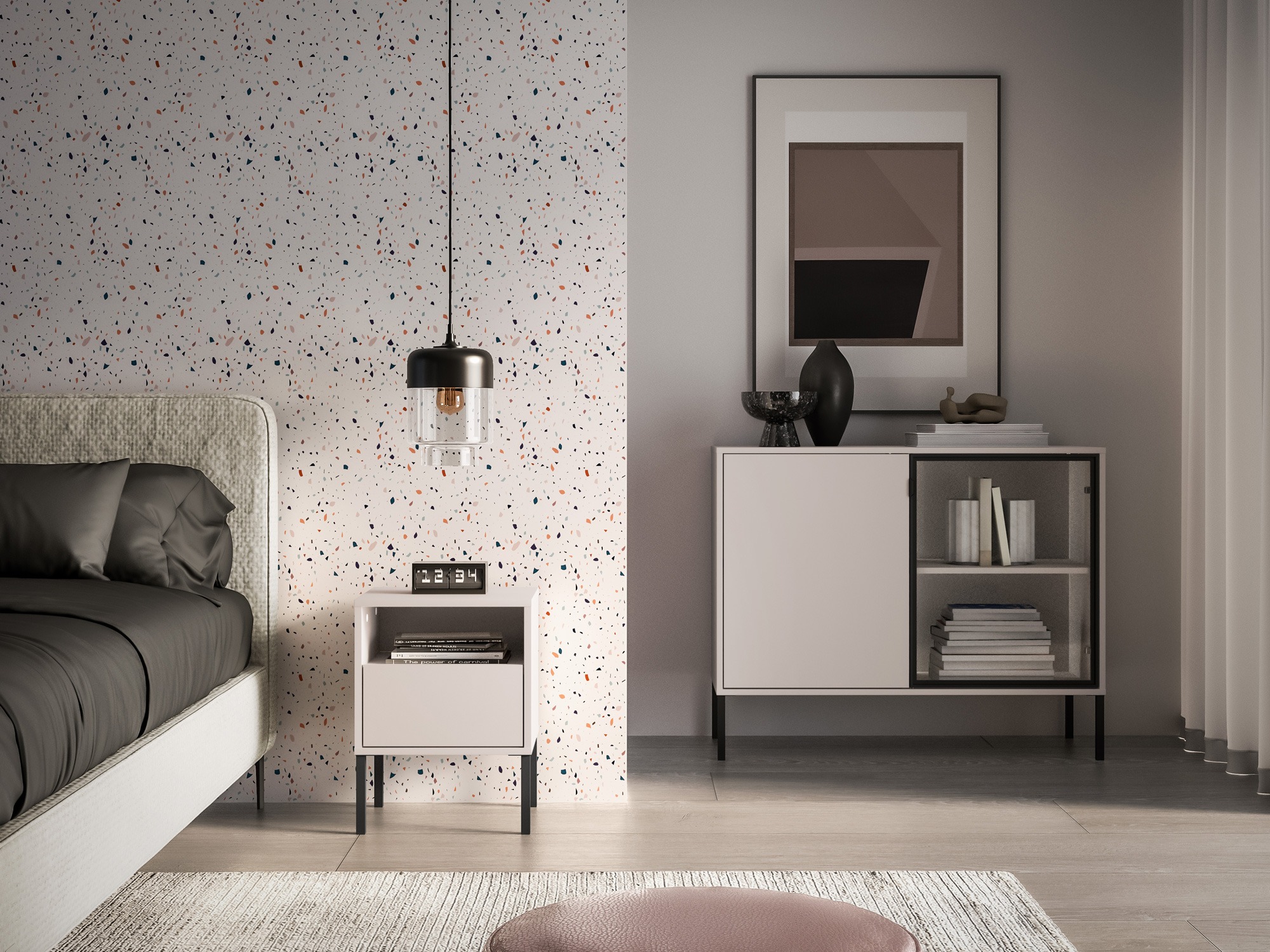 Nachttisch Virsalo 104 (Kaschmir)