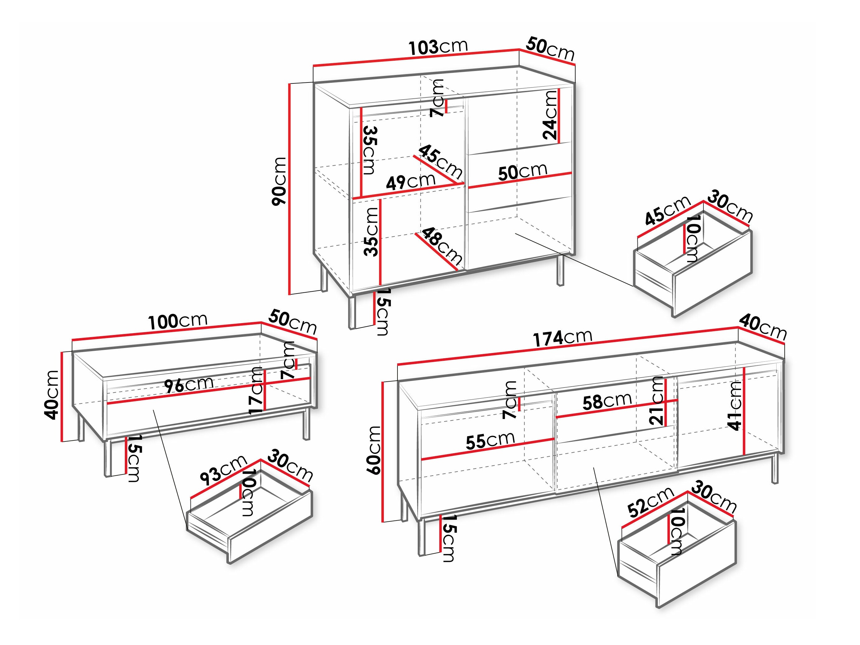 Wohnzimmer-Sets Comfivo Delruva 106 (Weiss)