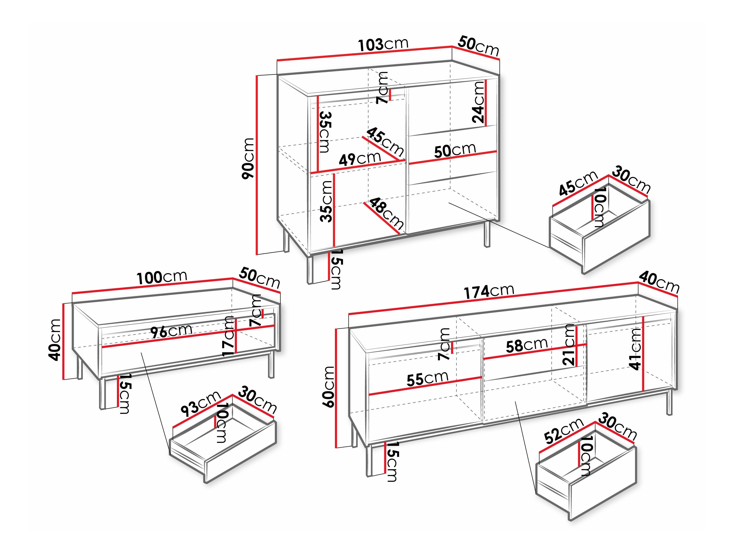 Wohnzimmer-Sets Comfivo Delruva II (Schwarz)
