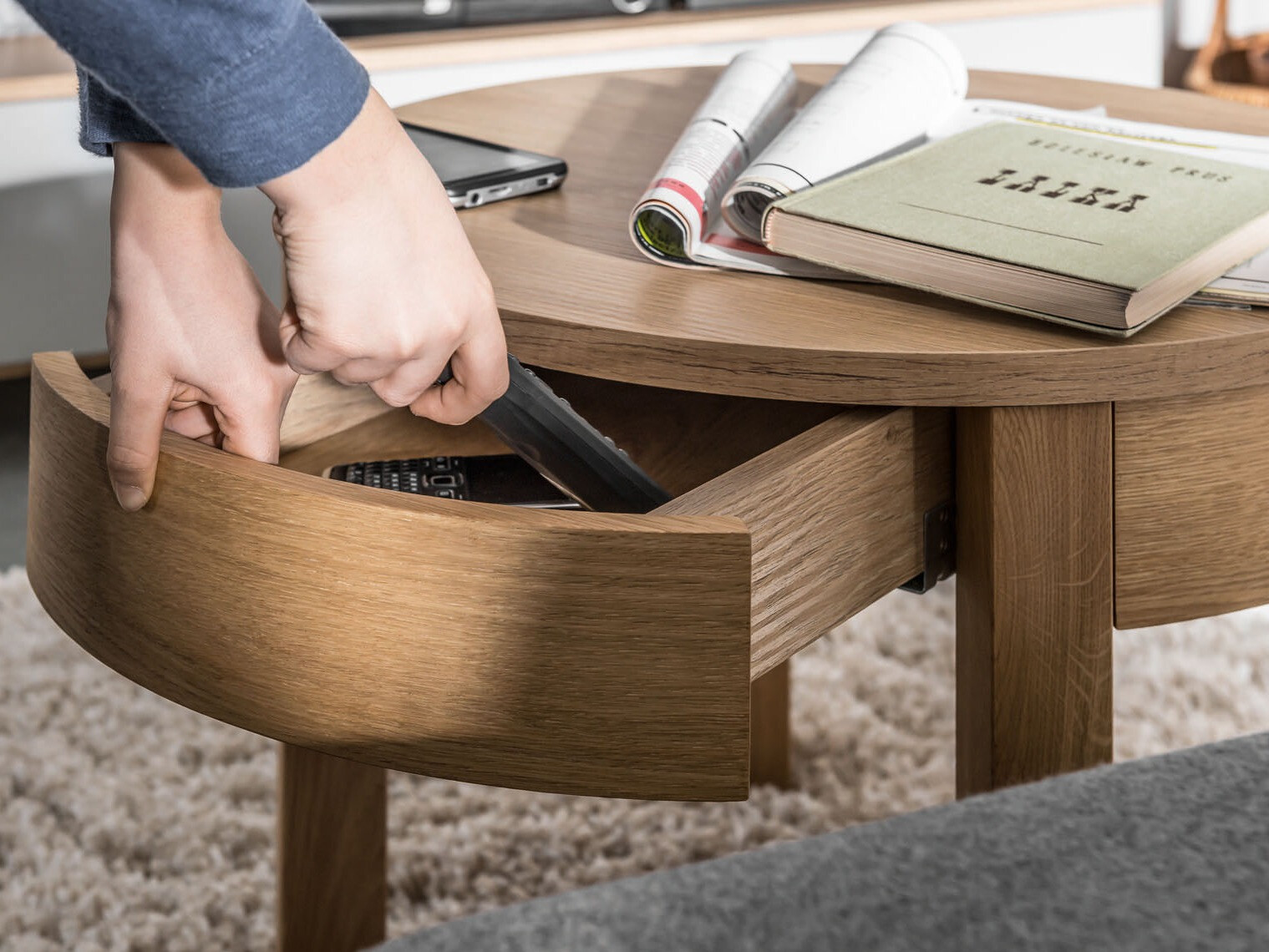 Couchtisch Sosero 102 (Eichenholzoptik)