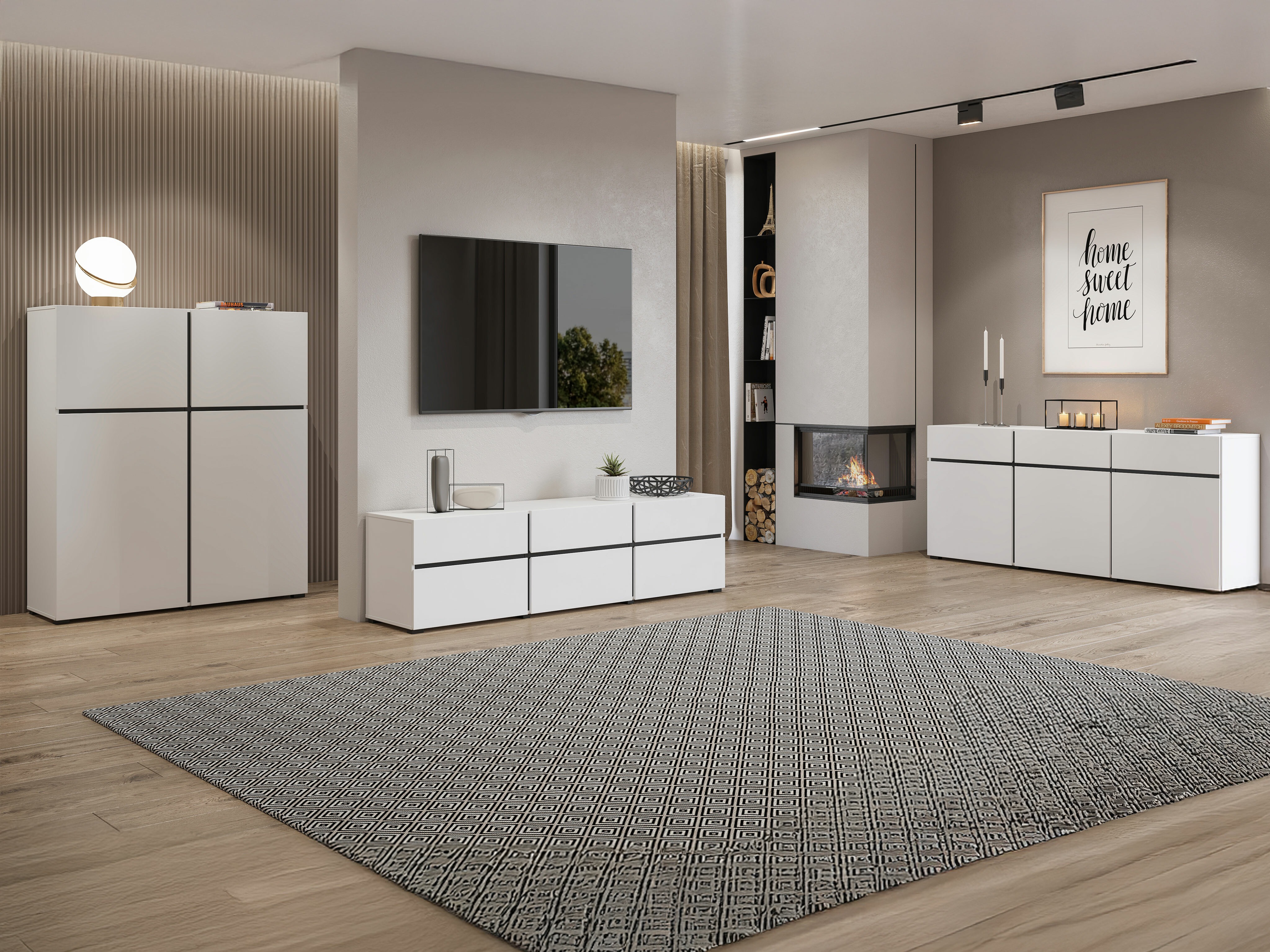 Kommoden Alfere 103 (Weiss)