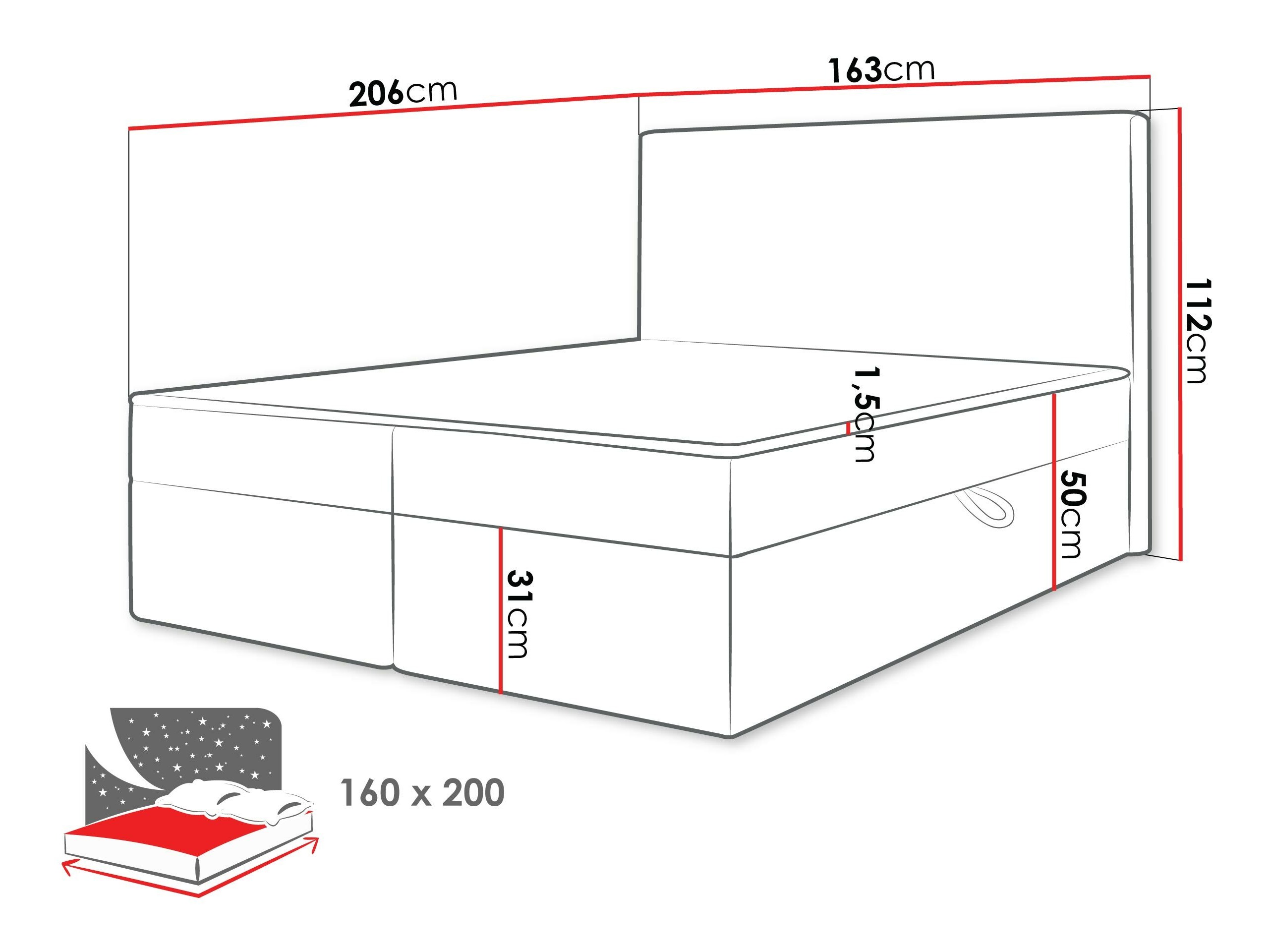 Boxspringbett Comfivo 502 (Ambience 02)