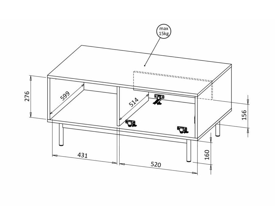 Couchtisch Avimera 104