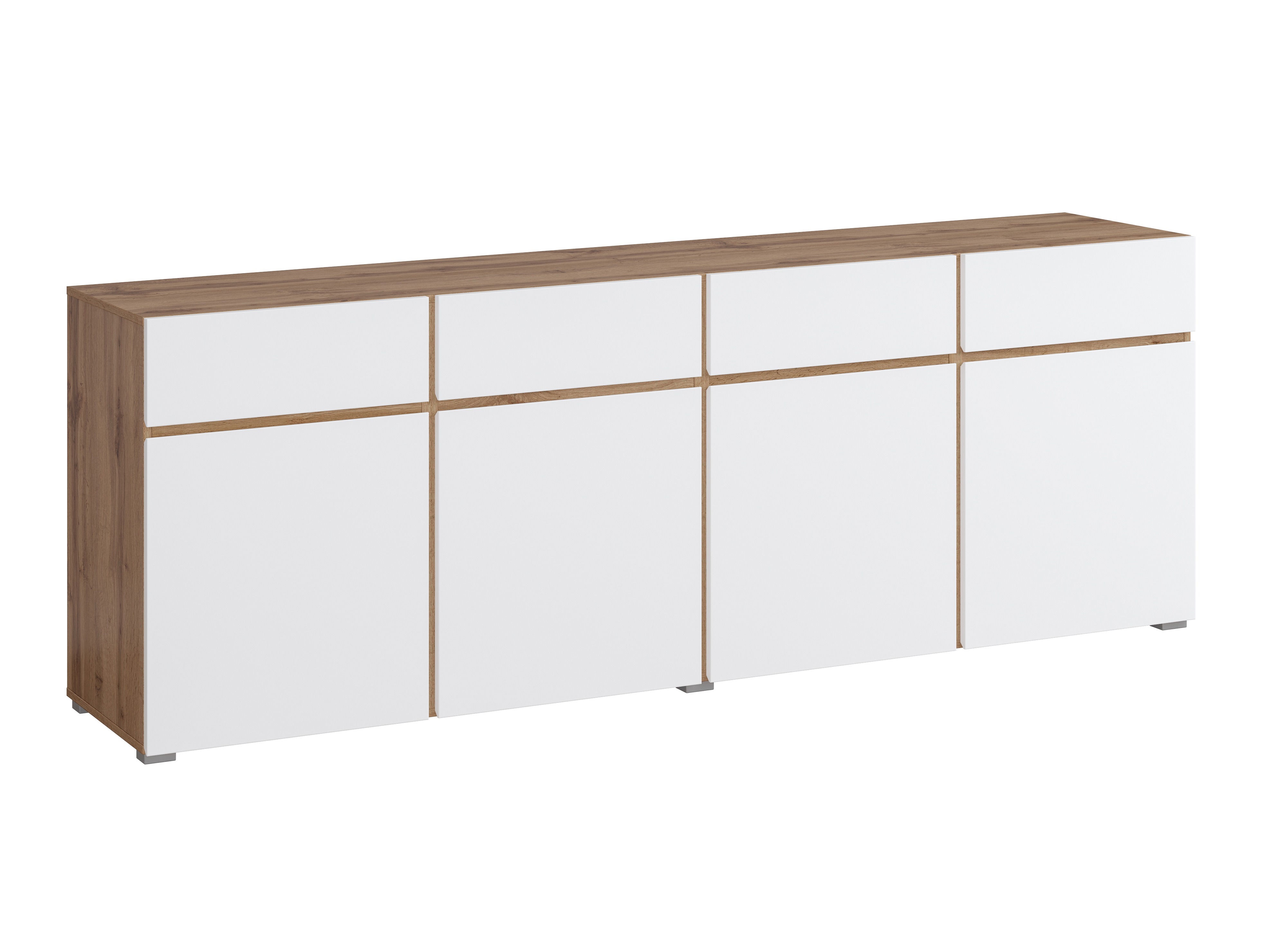 Kommode Alfere 100 (Wotan Eiche + Weiss)