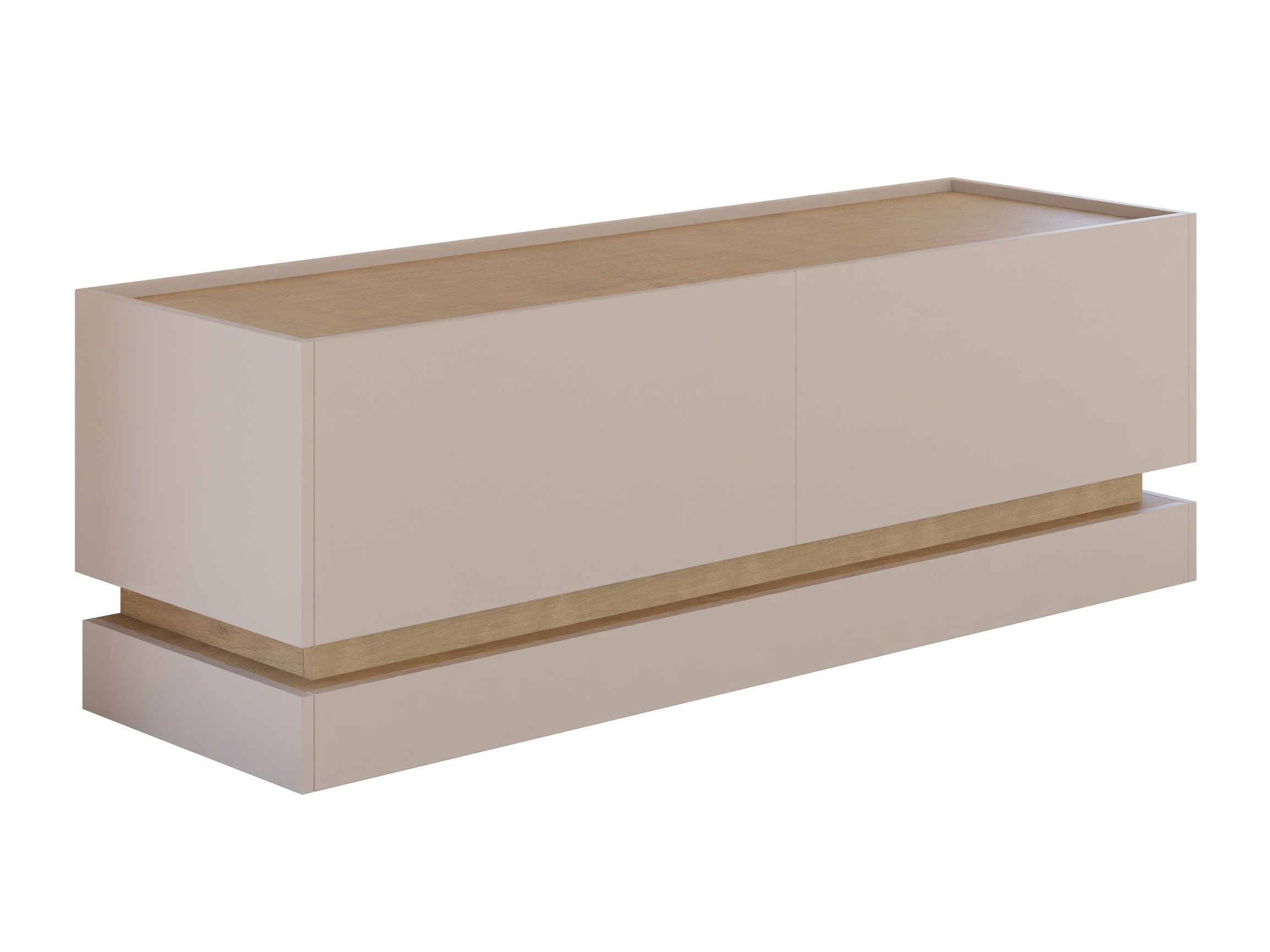 TV-Möbel Comfivo Dalvenu 105 (Hellbraun + Eichenholzoptik)