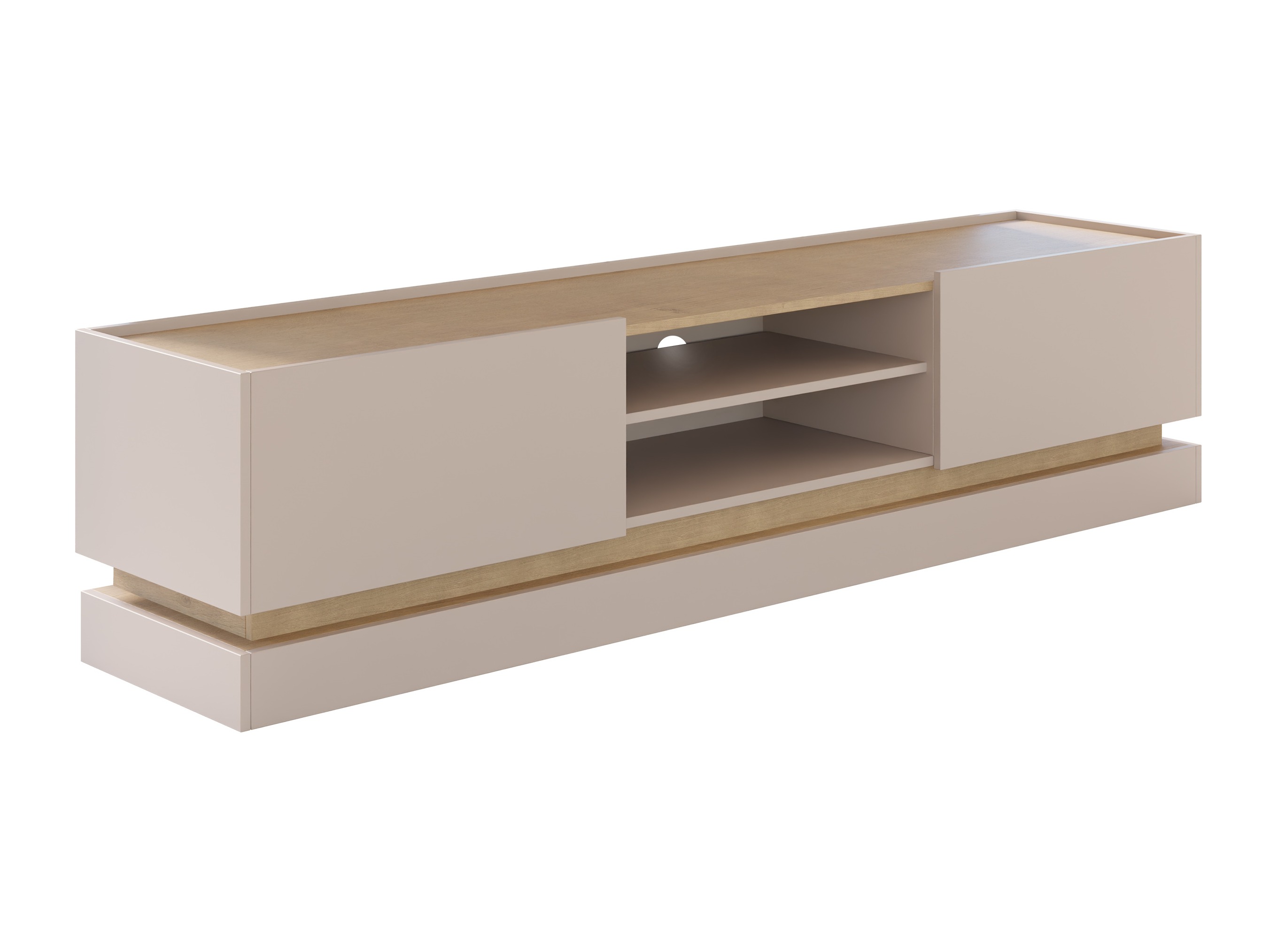 TV-Möbel Comfivo Tilia (Kaschmir + Eiche)