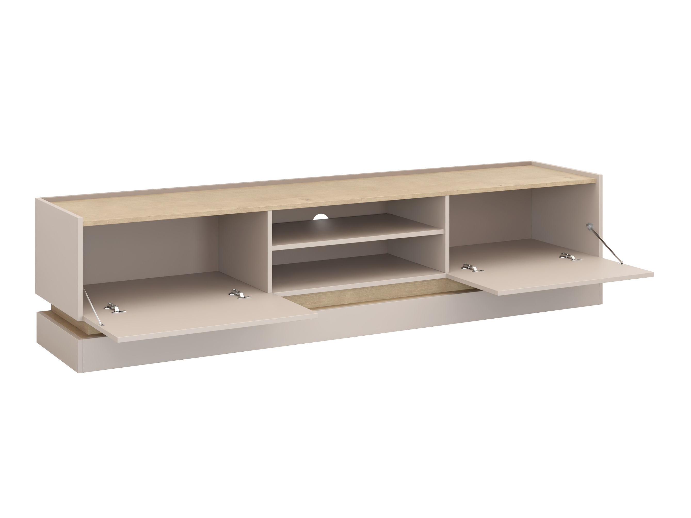 Wohnzimmer-Sets Comfivo Tilia (Kaschmir + Eichenholzoptik)