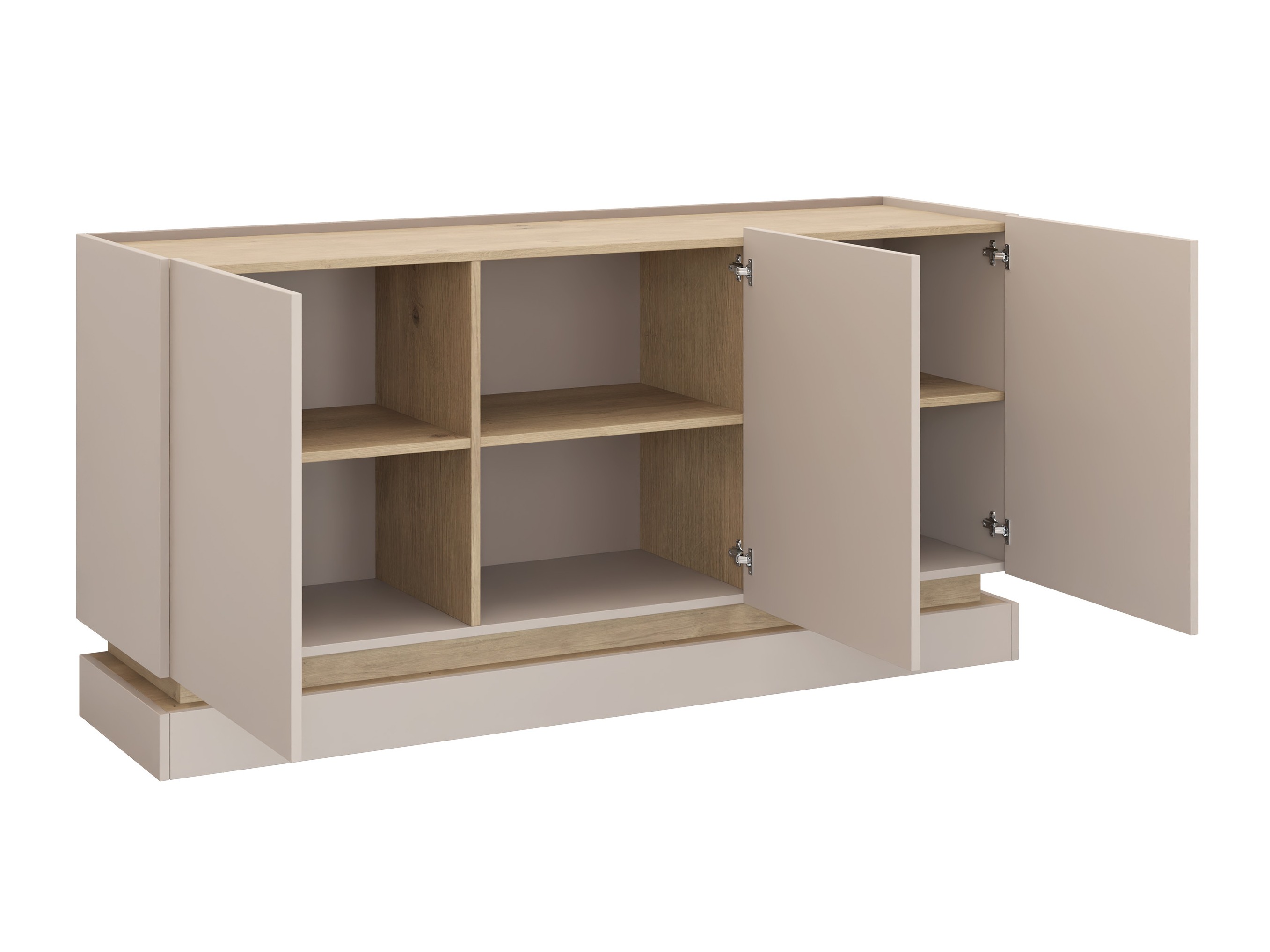 Wohnzimmer-Sets Comfivo Tilia (Schwarz + Eichenholzoptik)