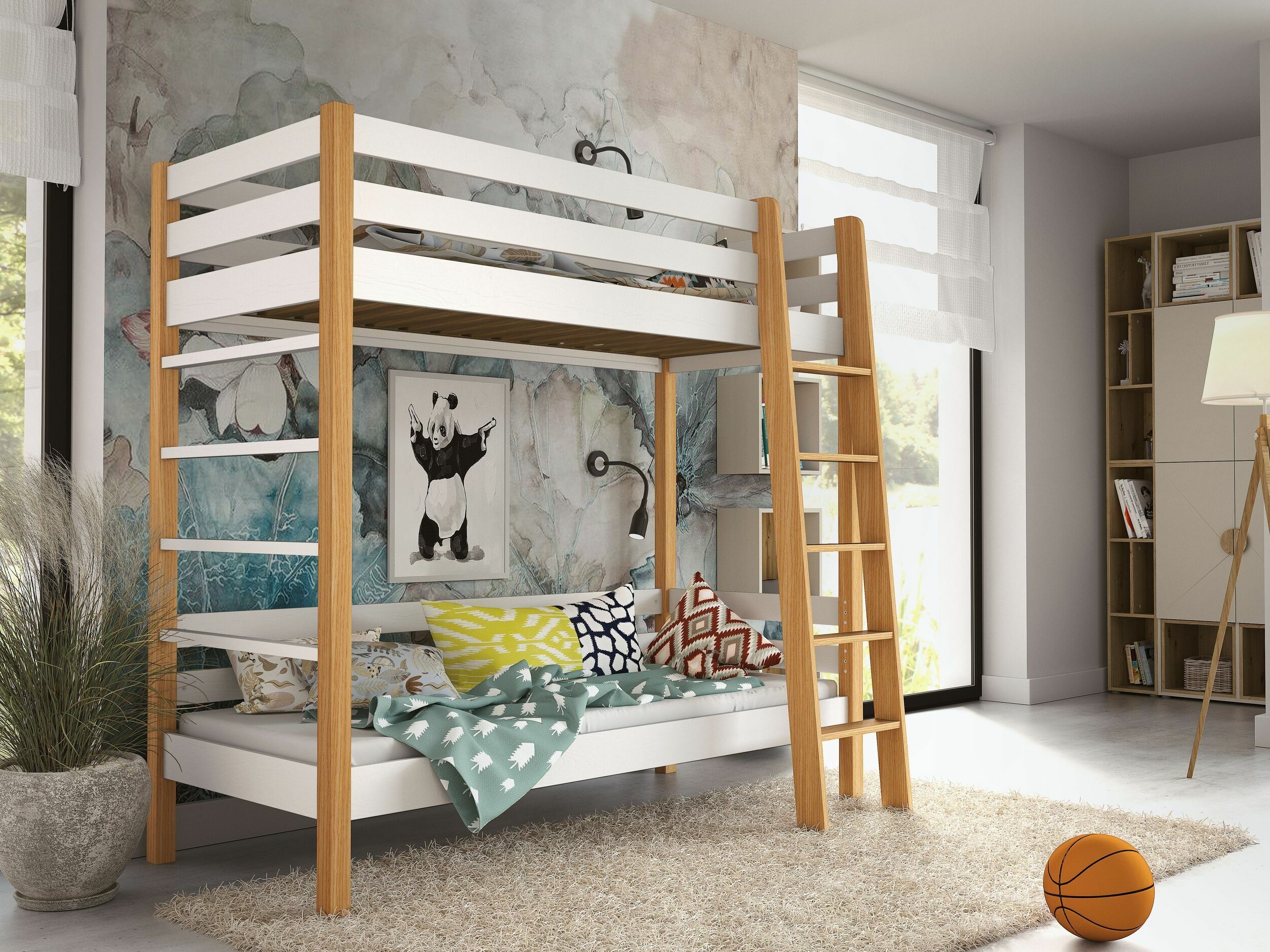 Etagenbett Ogden 174 (Weiss)