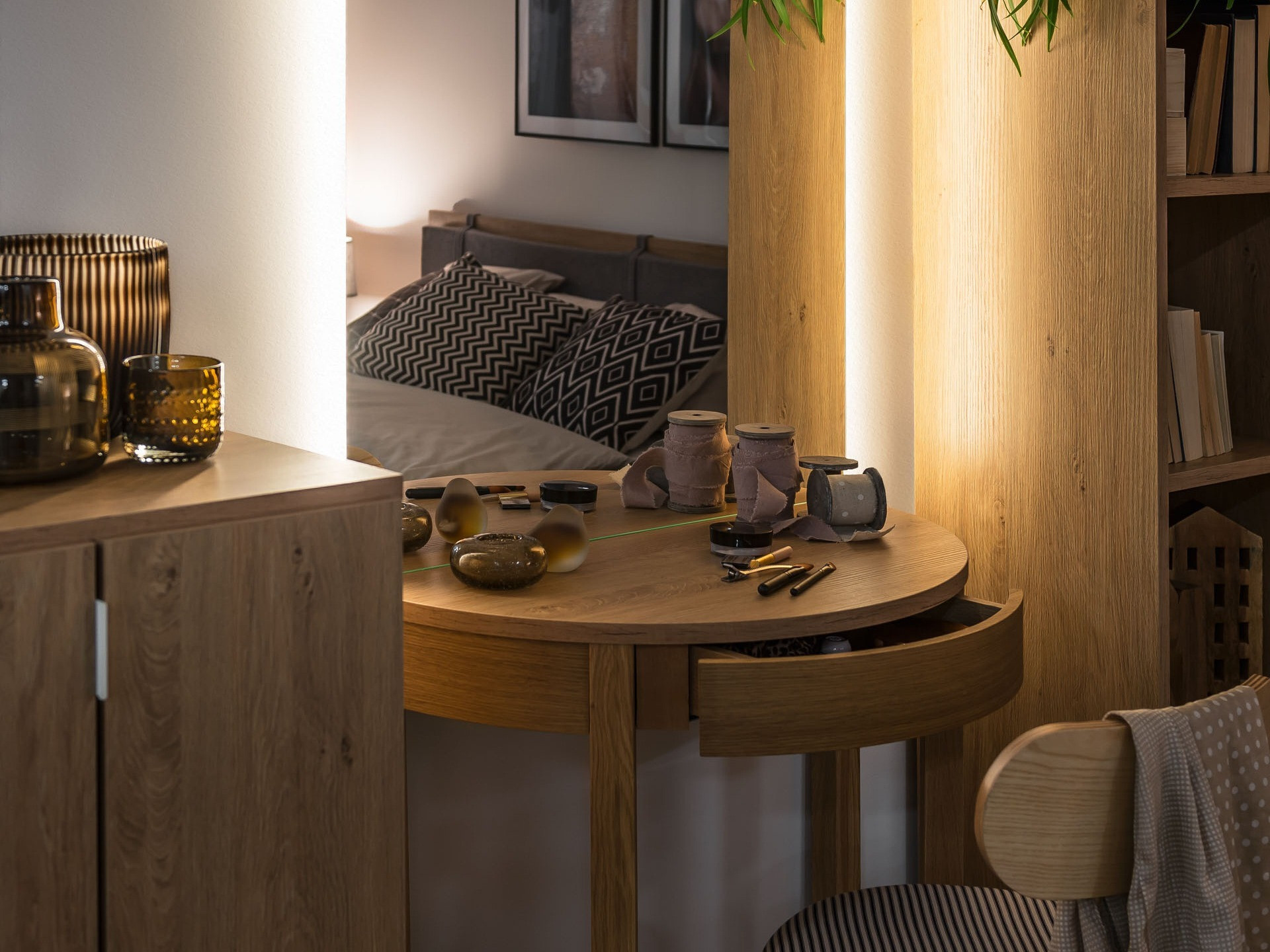 Schminktisch Sosero 107 (Eichenholzoptik)