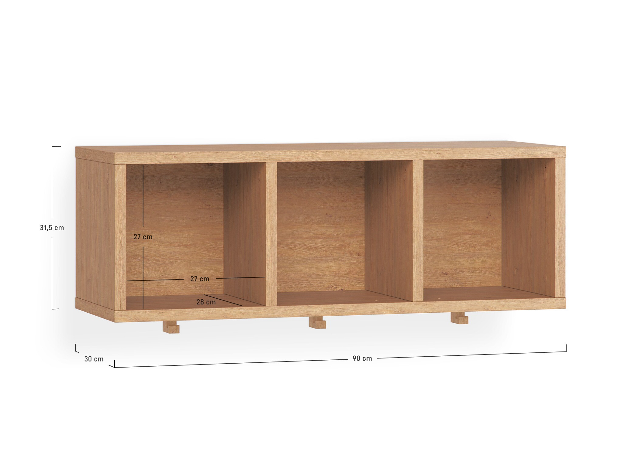 Wandregal Sosero 111 (Beige)
