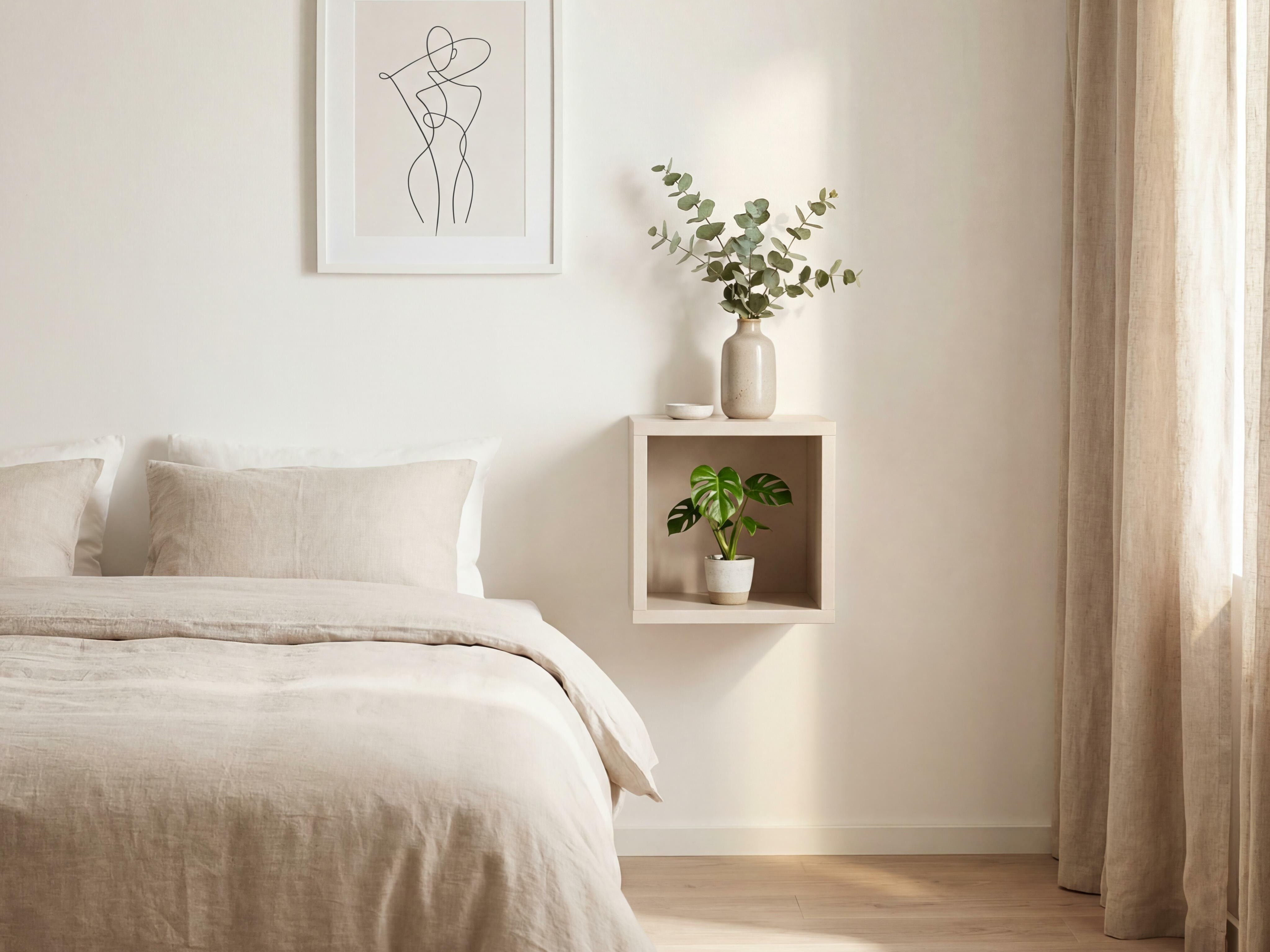 Wandregal Sosero 112 (Beige)