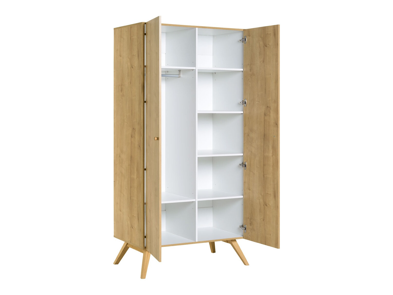 Kleiderschrank Ruvruvi 101 (Eichenholzoptik)