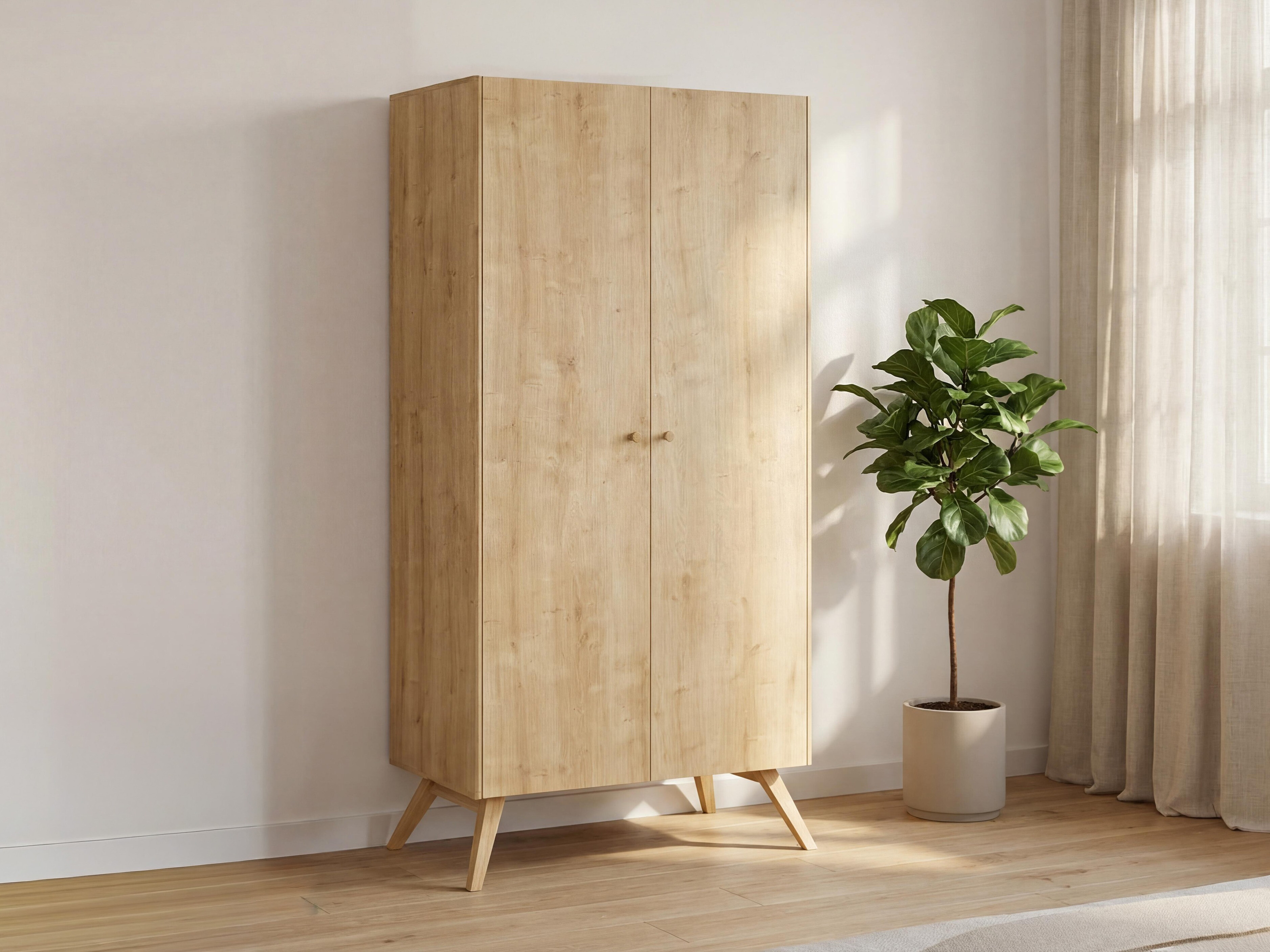 Kleiderschrank Ruvruvi 101 (Eichenholzoptik)