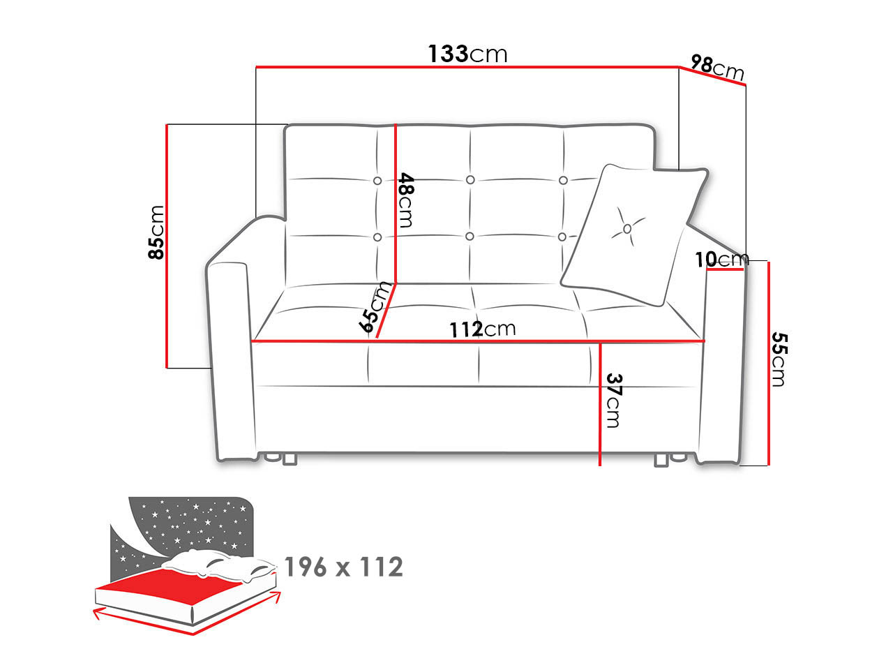 Schlafsofa Seruna II (Tatum 278)
