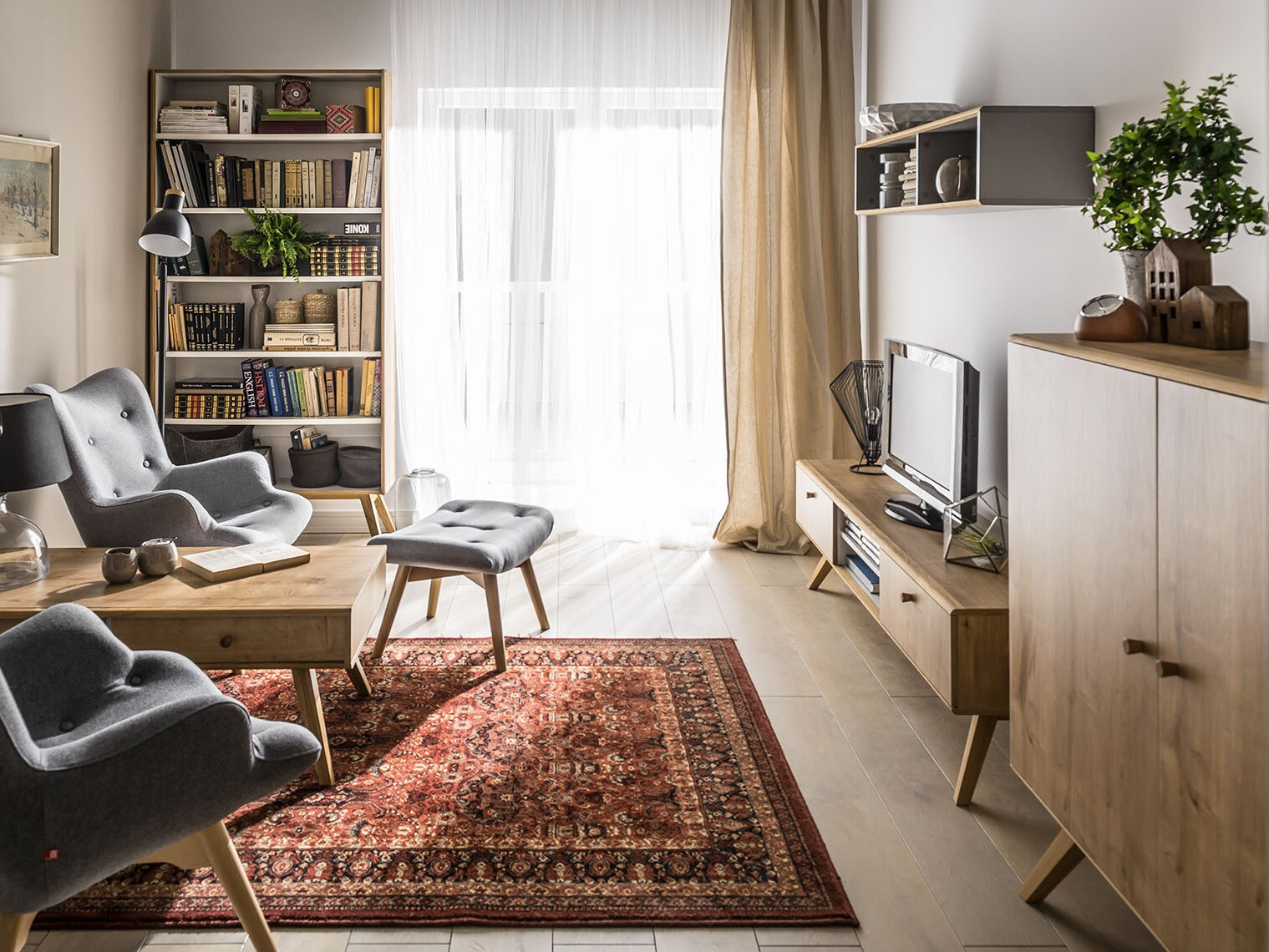 Sideboard Ruvruvi 107 (Eichenholzoptik)