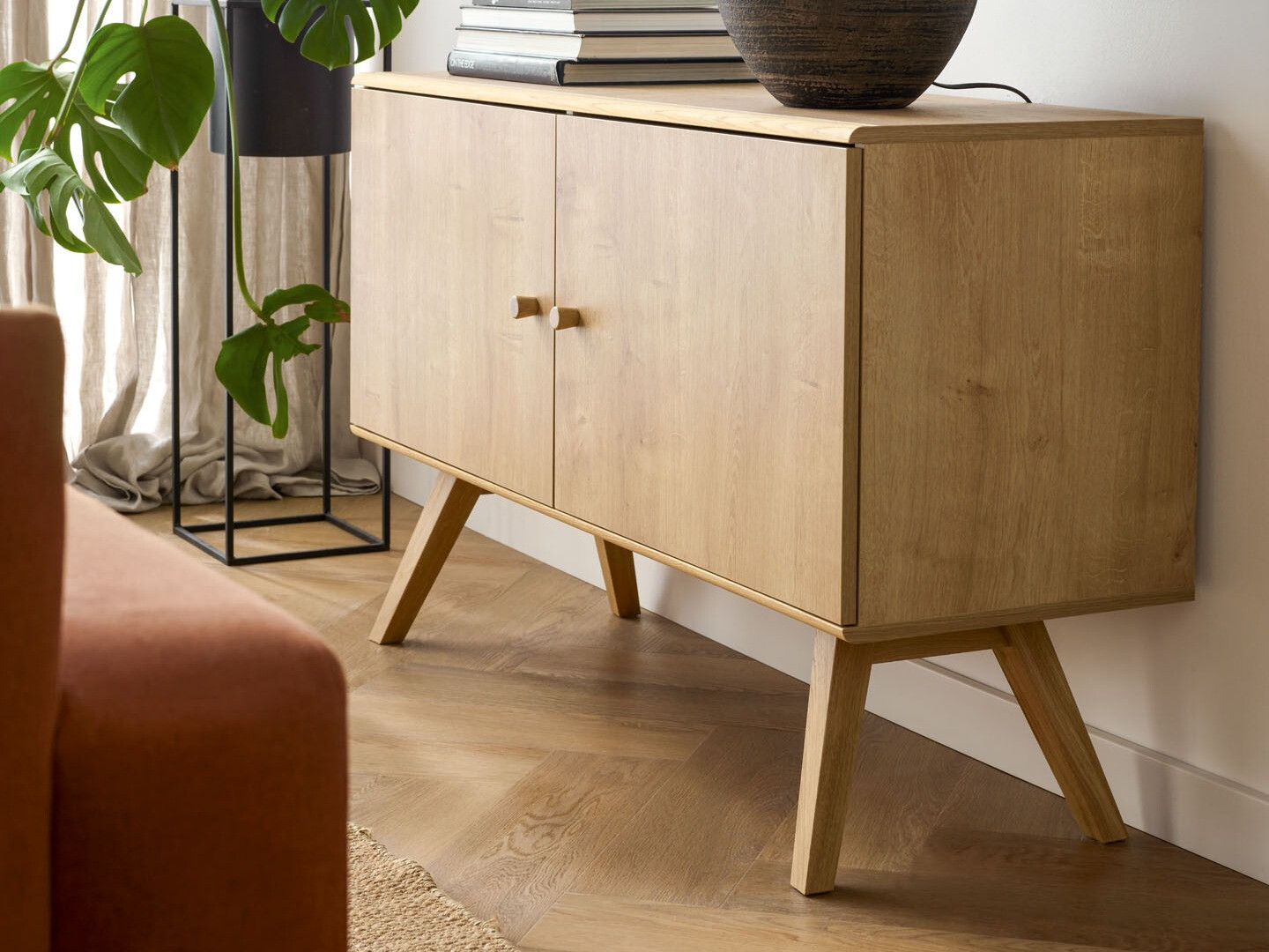 TV-Möbel Ruvruvi 108 (Eichenholzoptik)