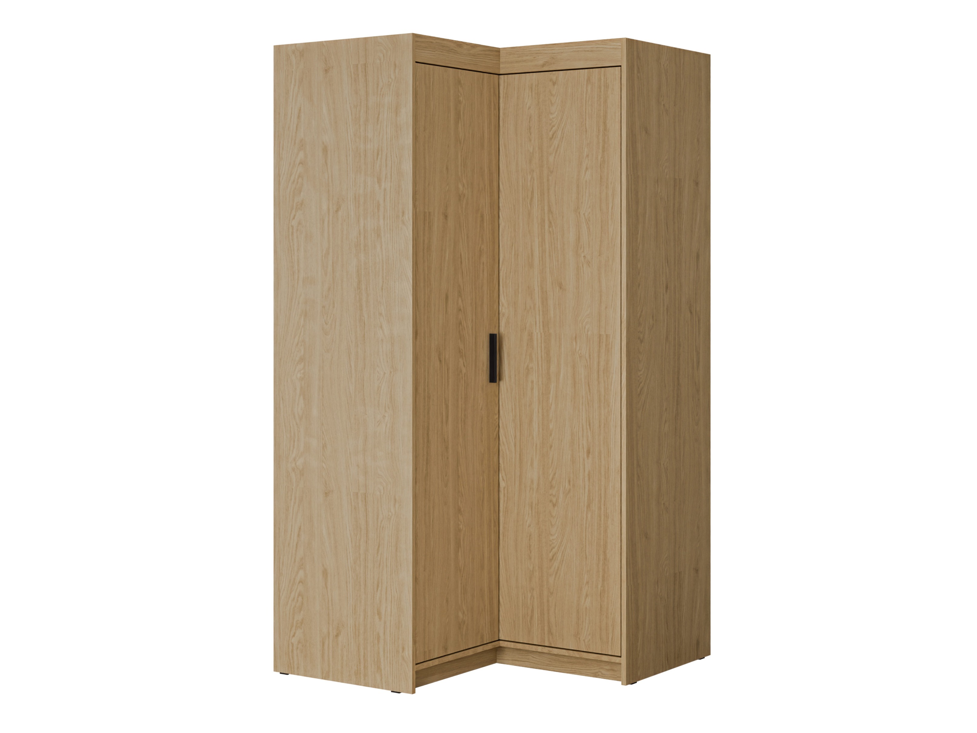 Eckkleiderschrank Novduni 116 (Eichenholzoptik)