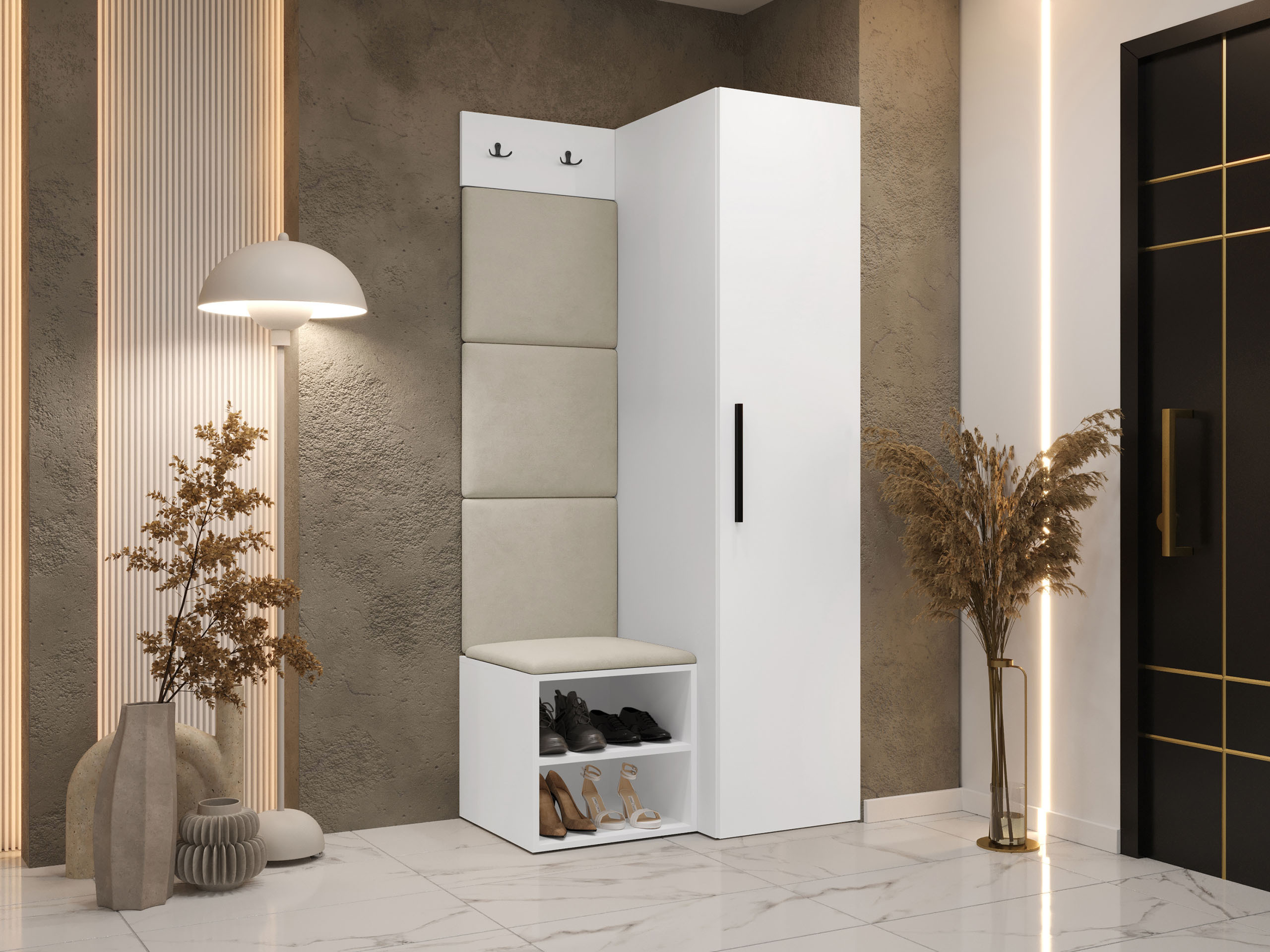 Flurgarnitur Hartford 524 (Weiss)