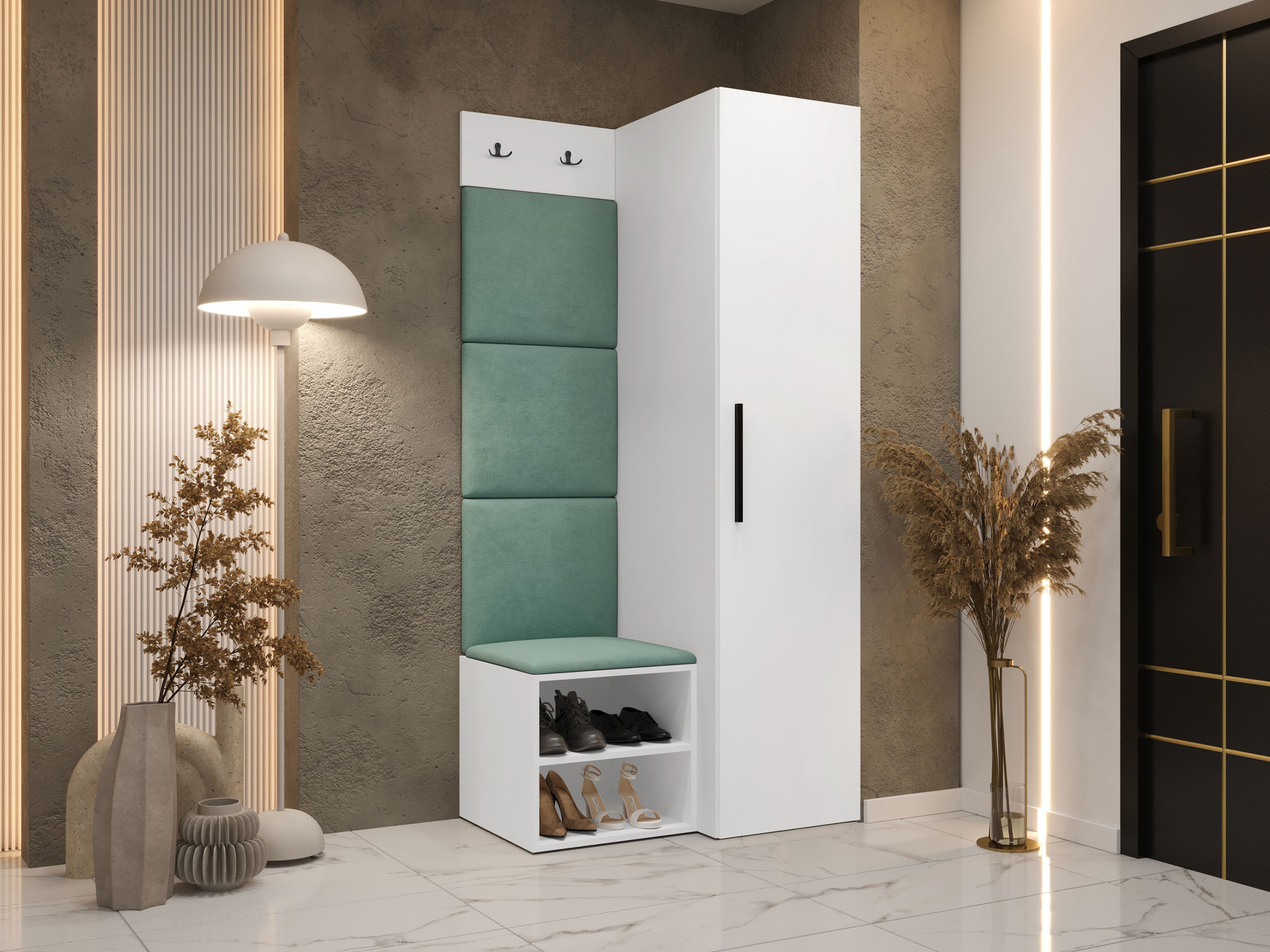 Flurgarnitur Hartford 524 (Weiss)