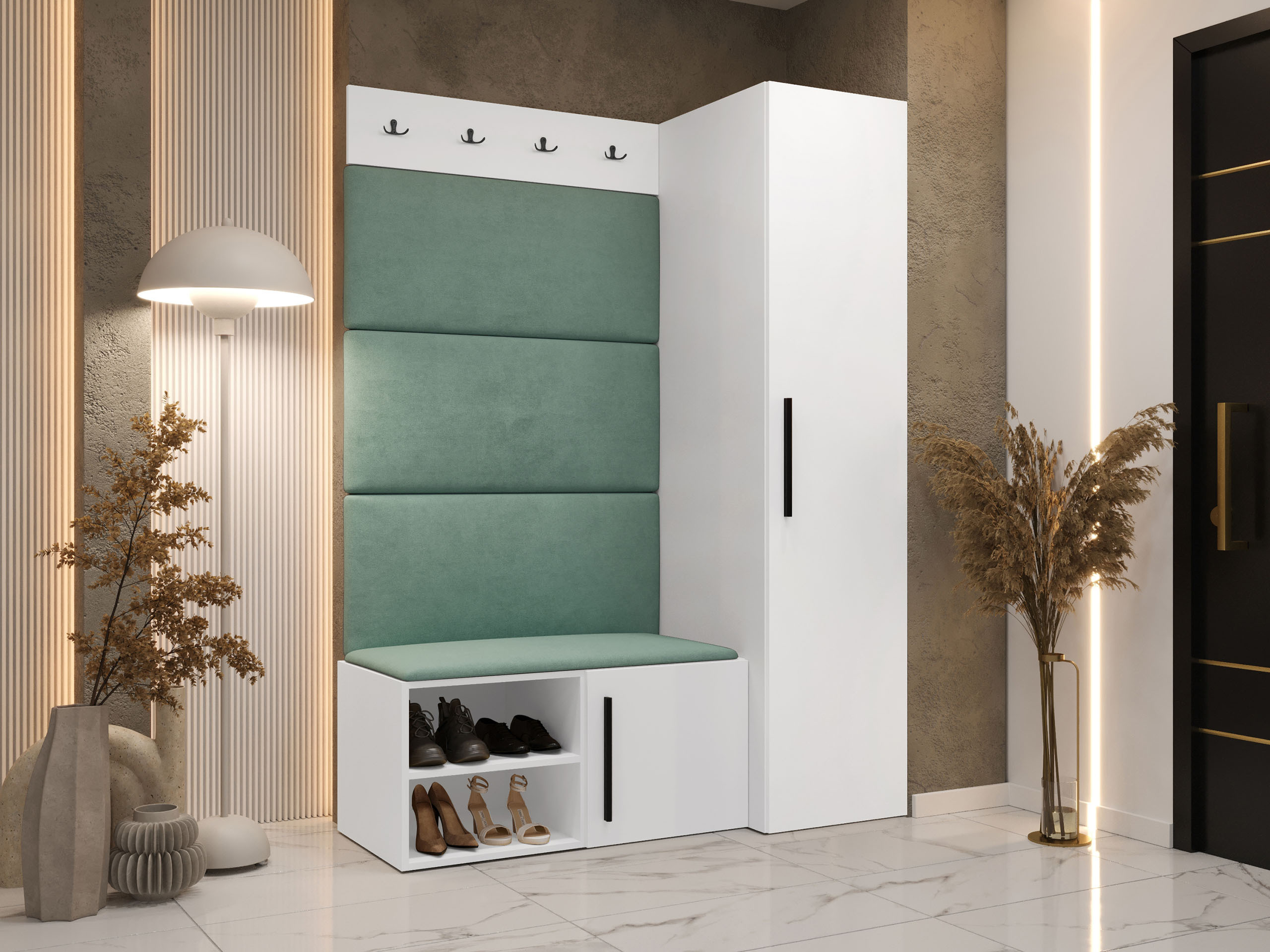 Flurgarnitur Hartford 525 (Weiss)