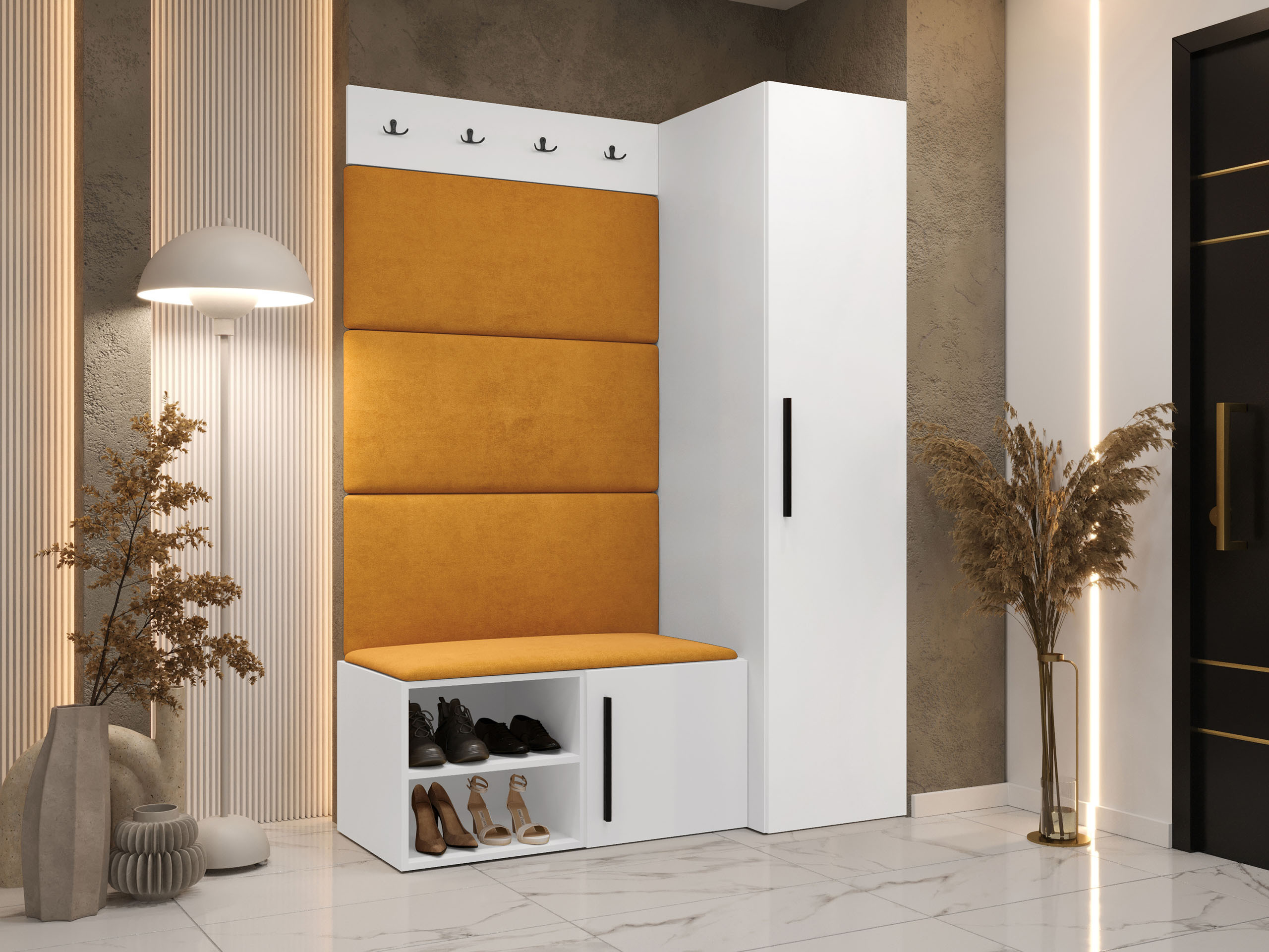 Flurgarnitur Hartford 525 (Weiss)