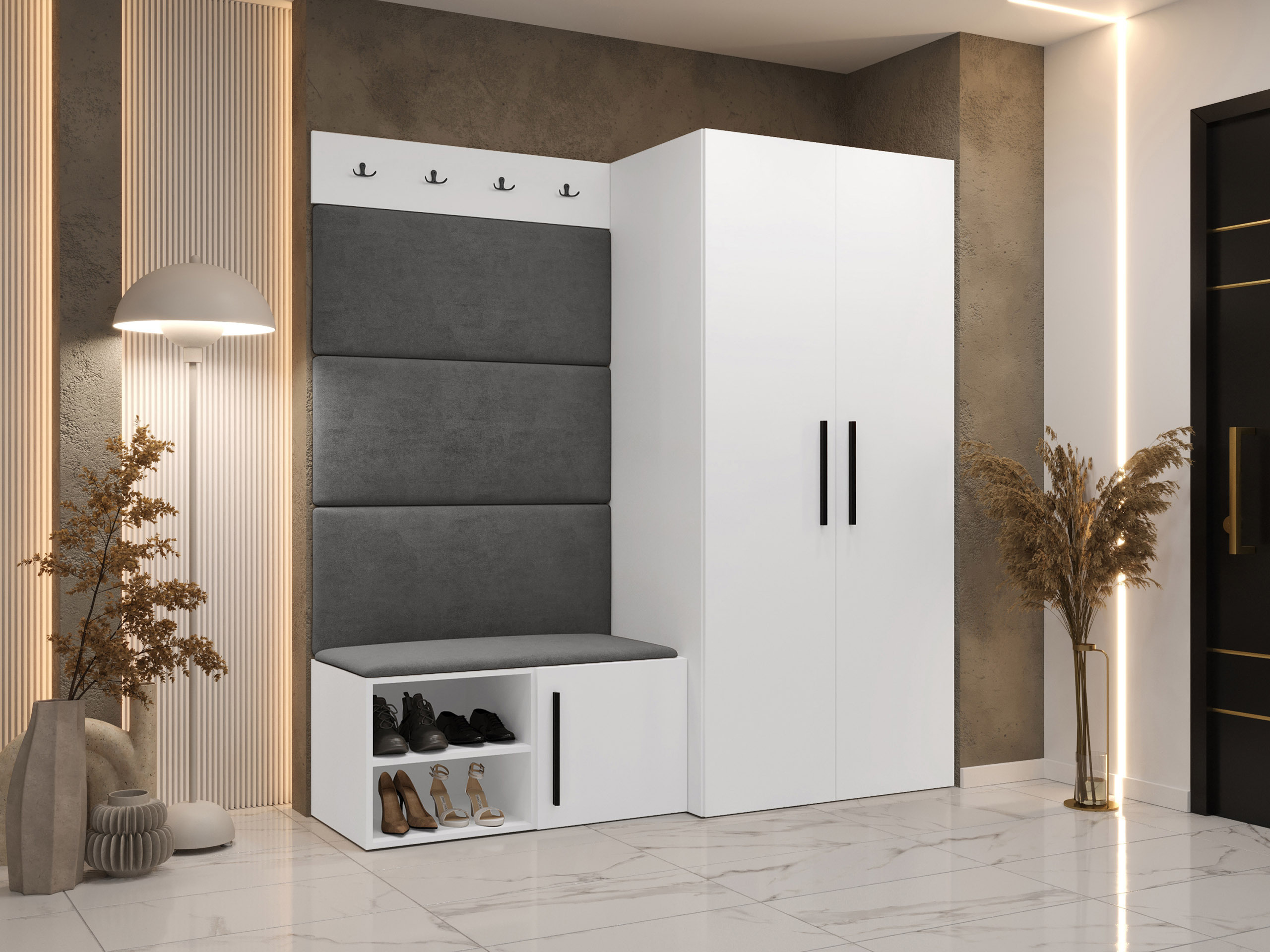 Flurgarnitur Hartford 526 (Weiss)