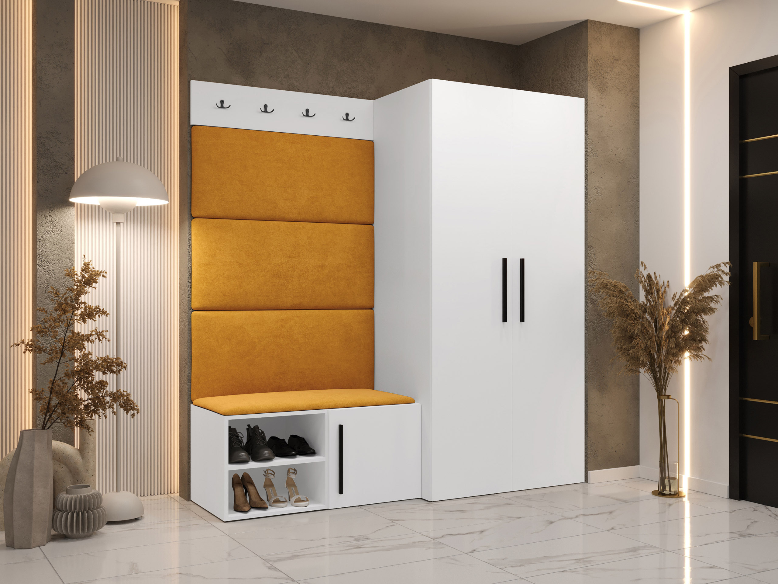 Flurgarnitur Hartford 526 (Weiss)