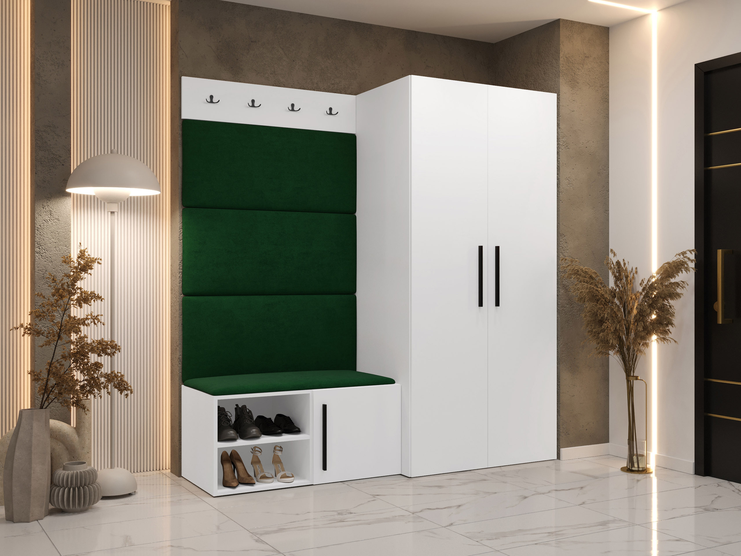 Flurgarnitur Hartford 526 (Weiss)