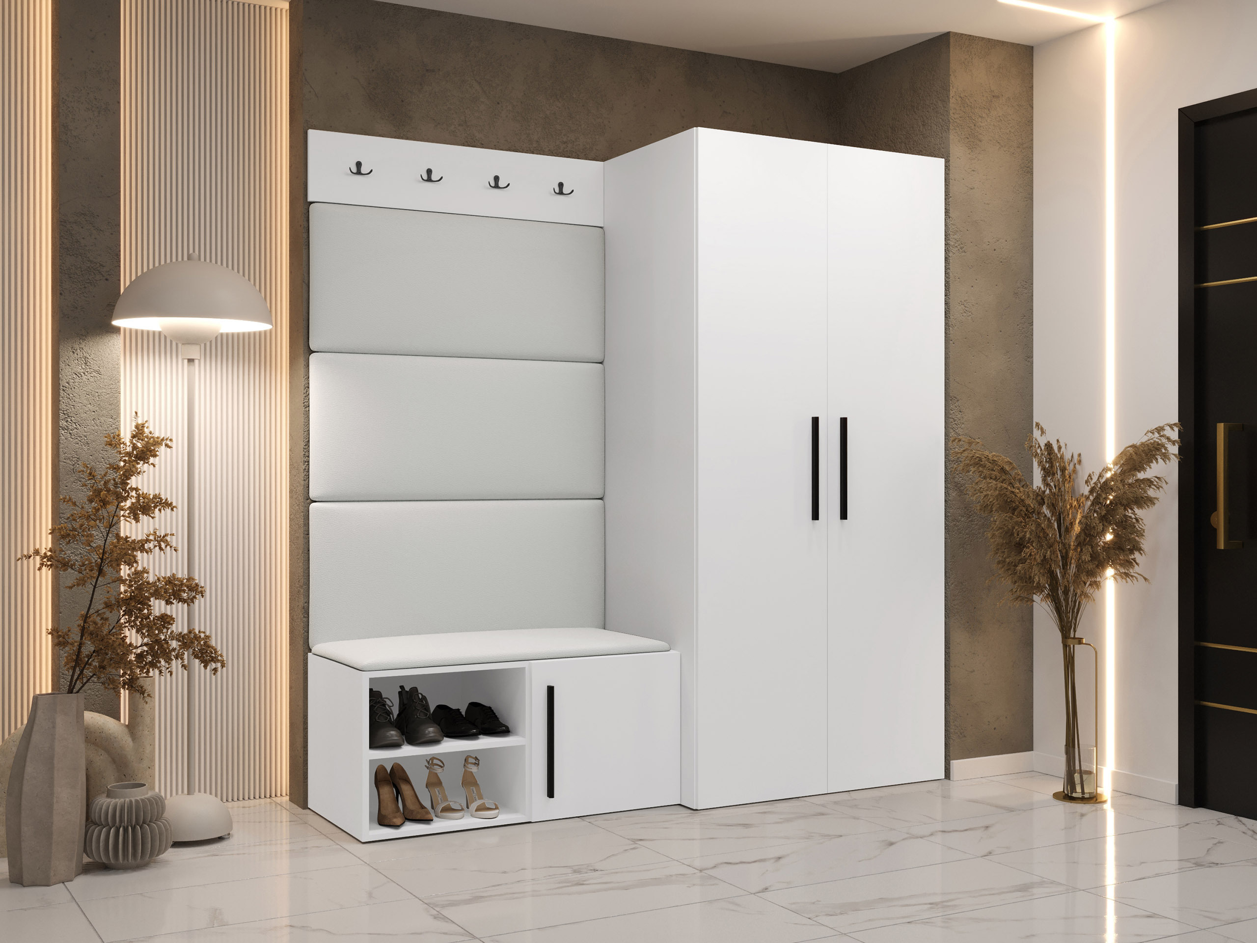 Flurgarnitur Hartford 526 (Weiss)