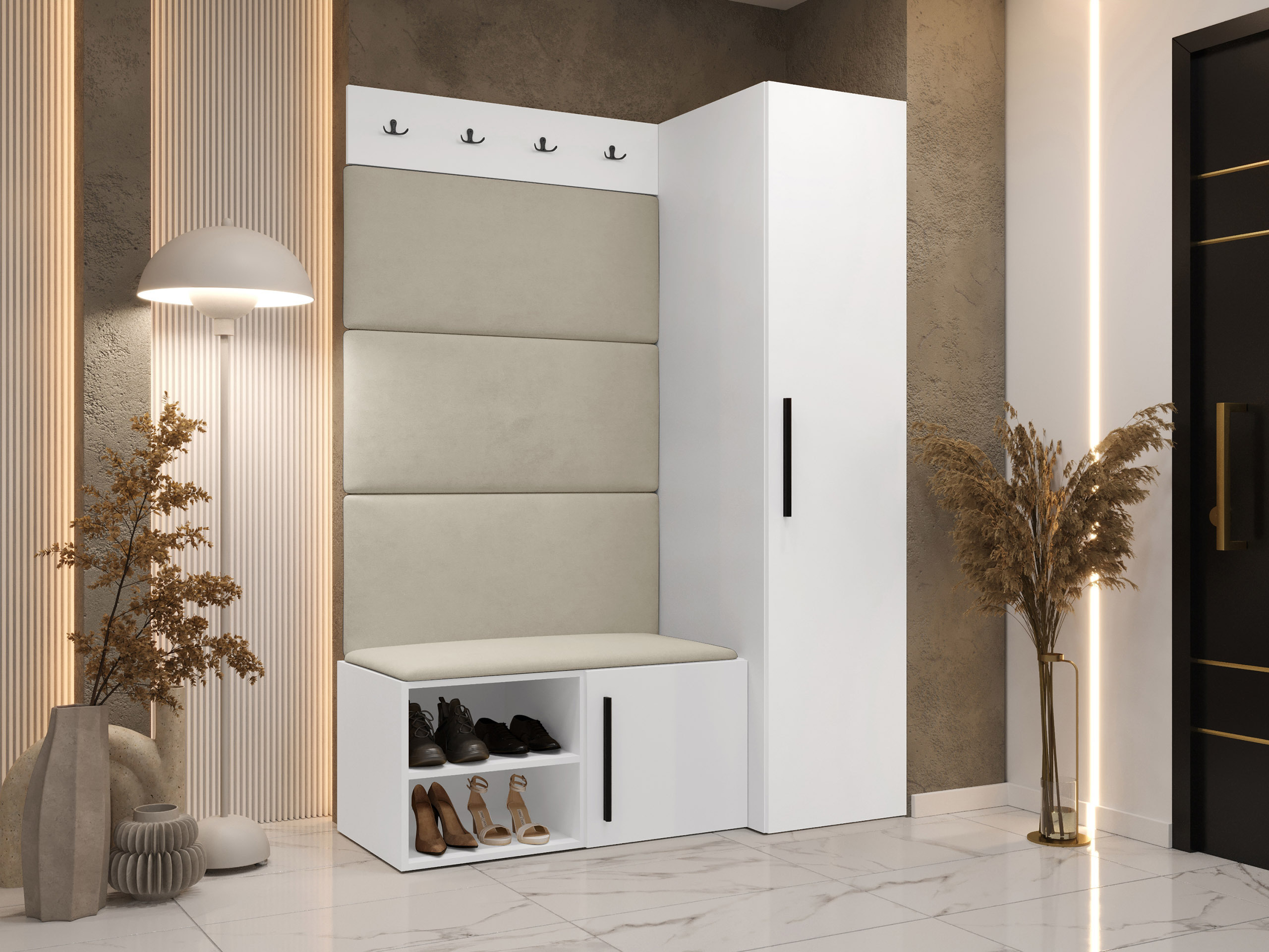 Flurgarnitur Nitos II (Weiss)