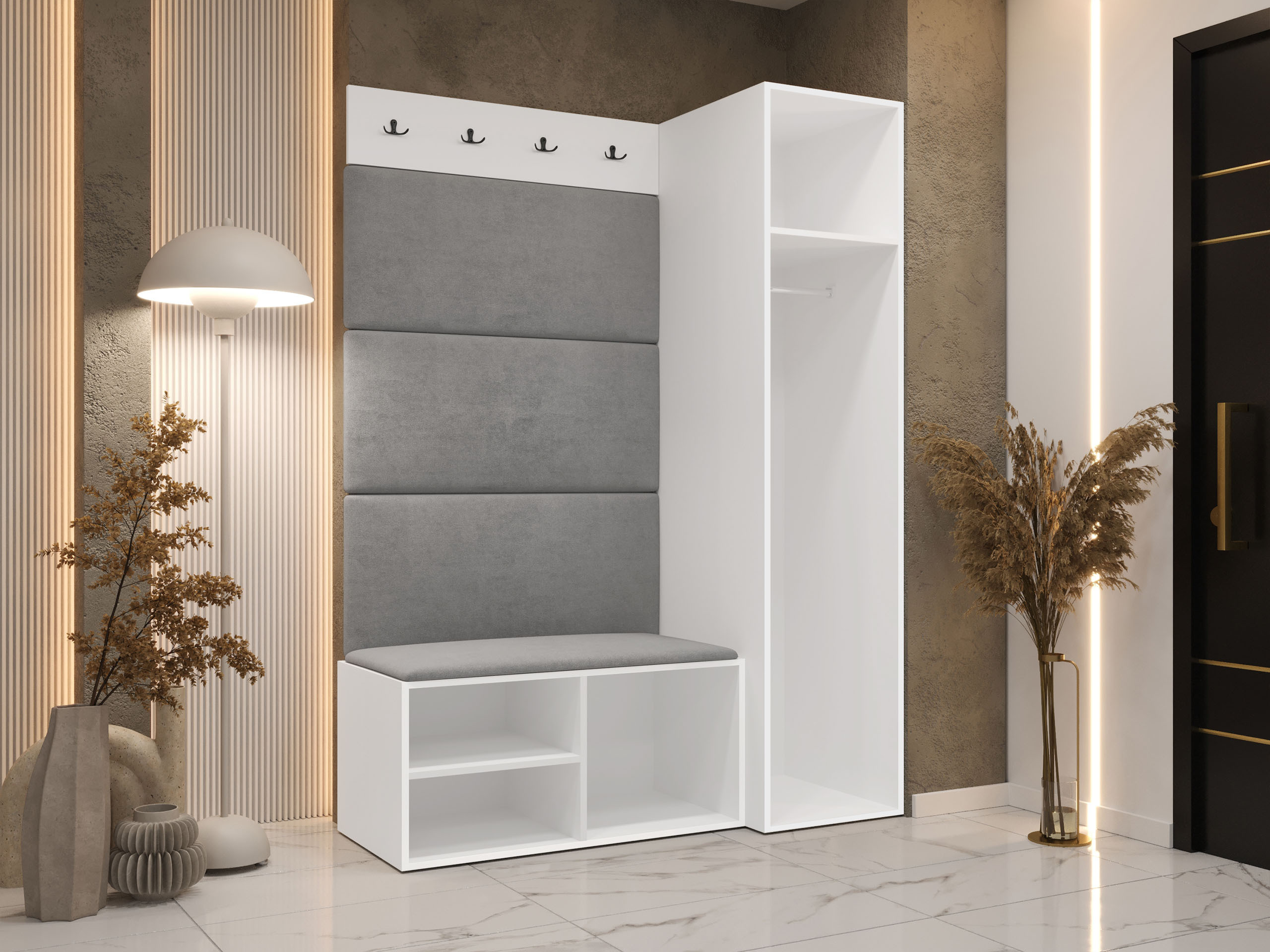 Flurgarnitur Nitos II (Weiss)