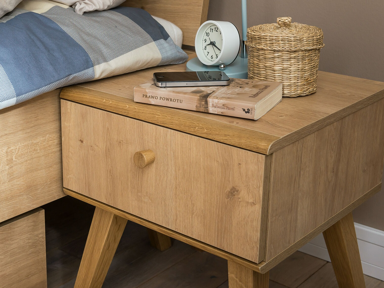 Nachttisch Ruvruvi 113 (Eichenholzoptik)