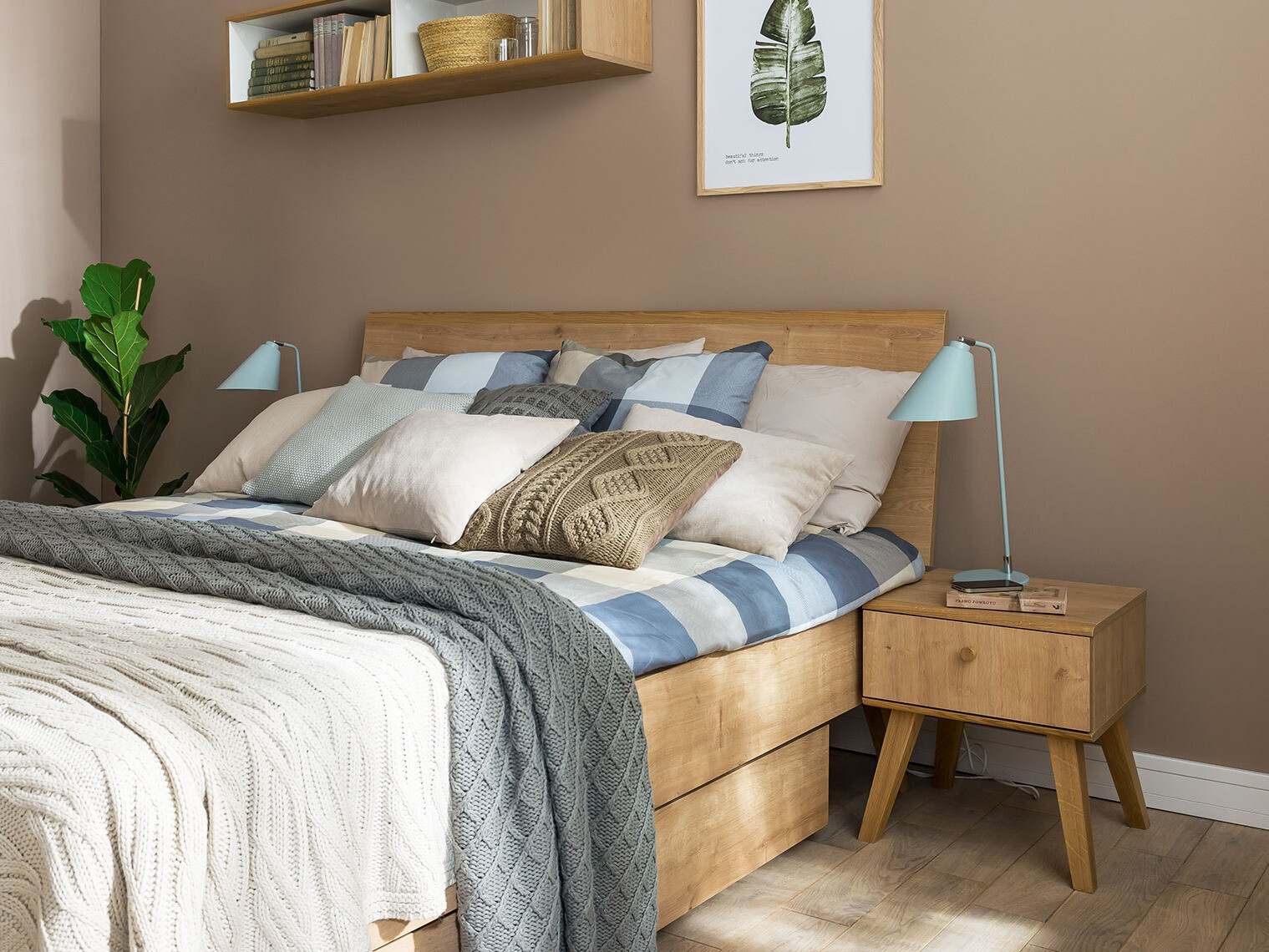 Nachttisch Ruvruvi 113 (Eichenholzoptik)