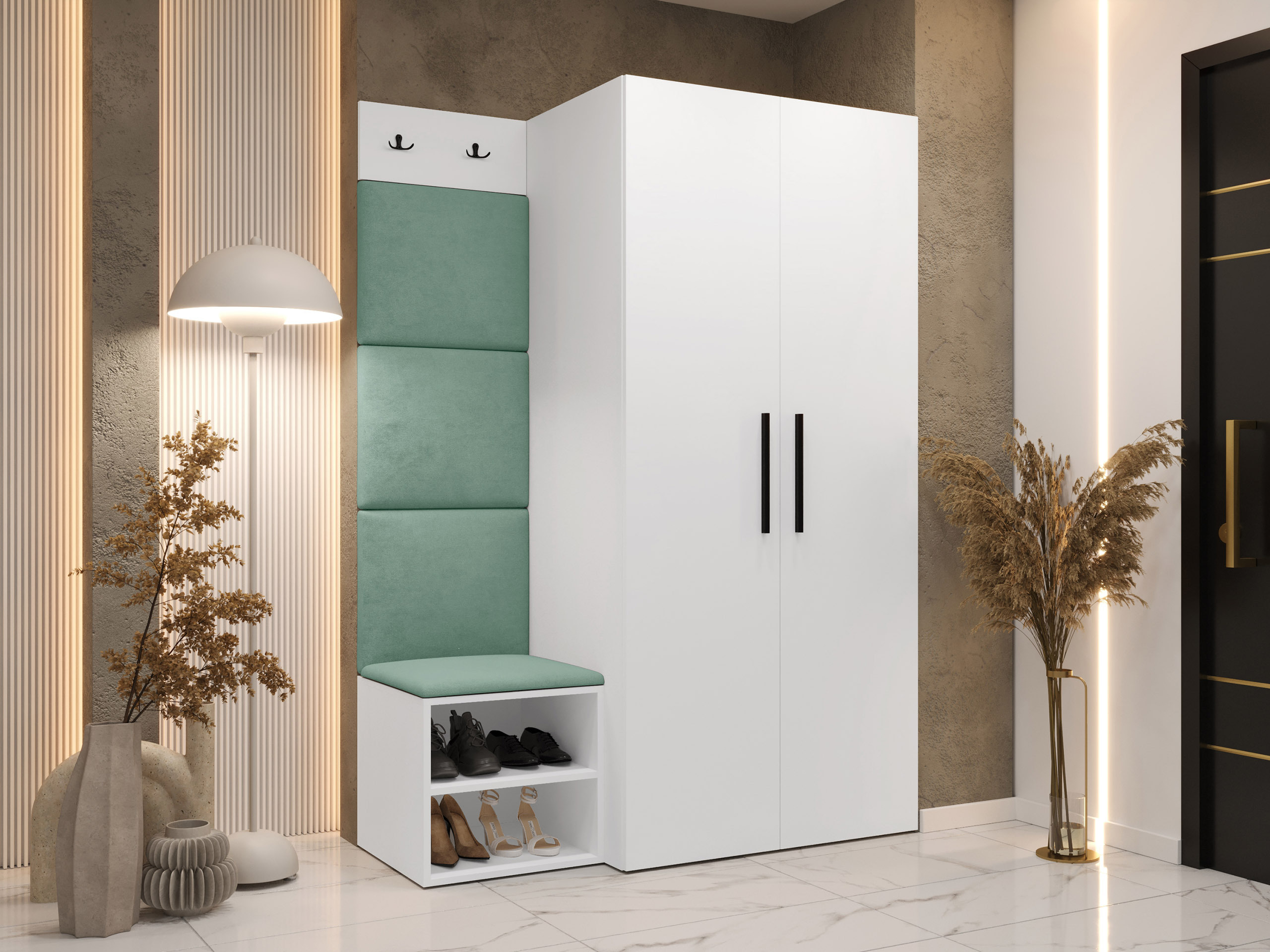 Flurgarnitur Hartford 523 (Weiss)