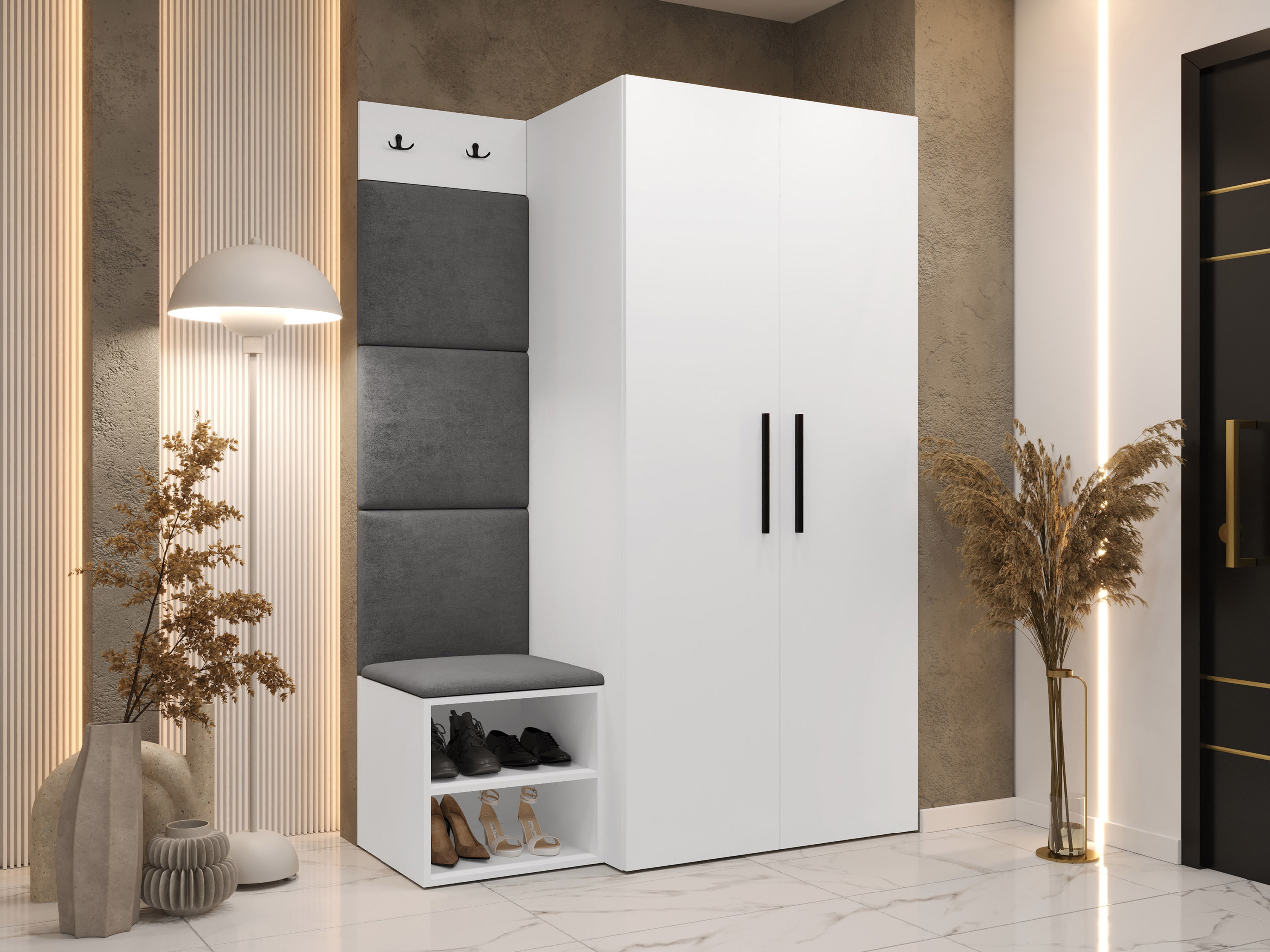 Flurgarnitur Hartford 523 (Weiss)