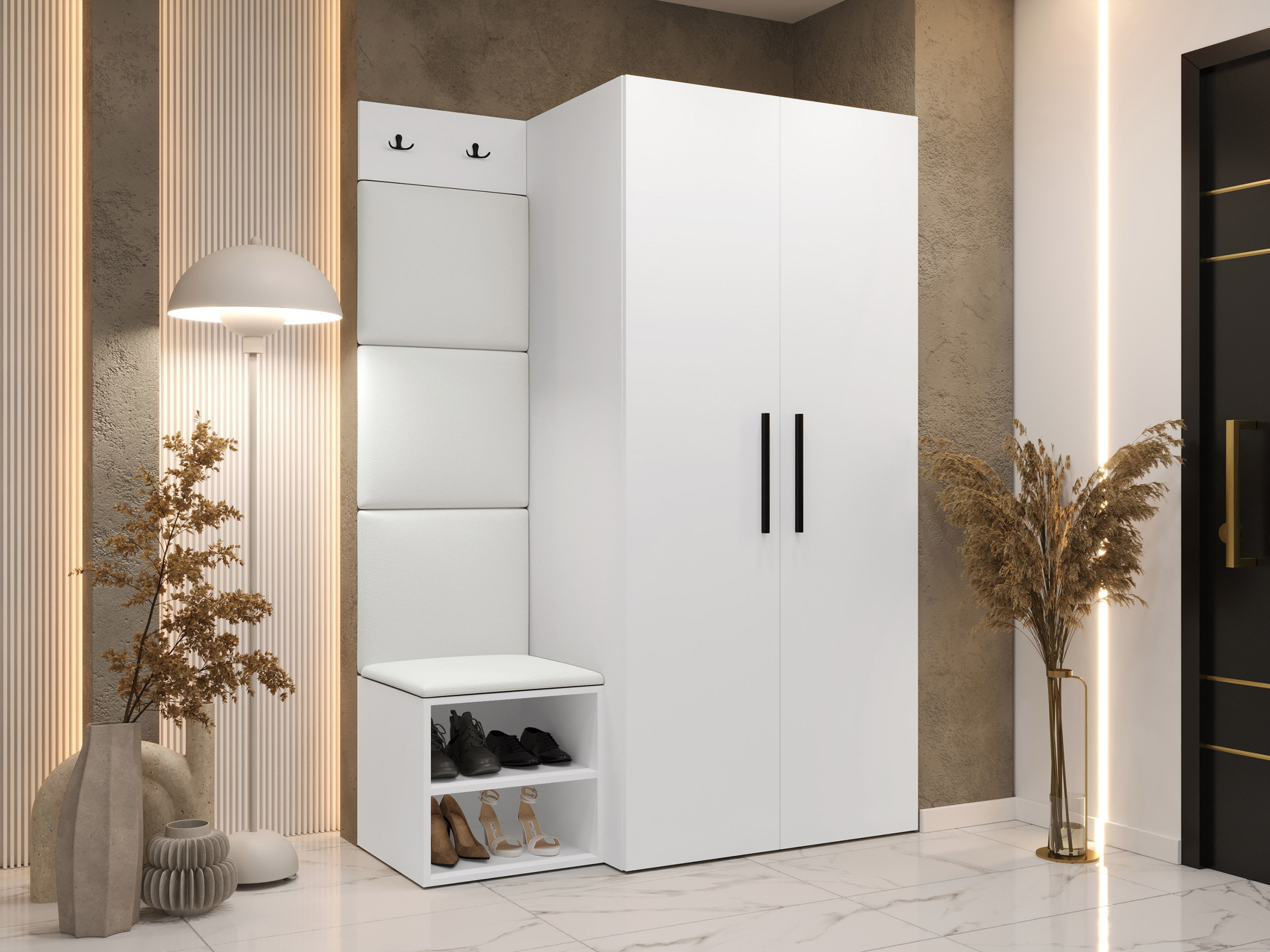 Flurgarnitur Hartford 523 (Weiss)