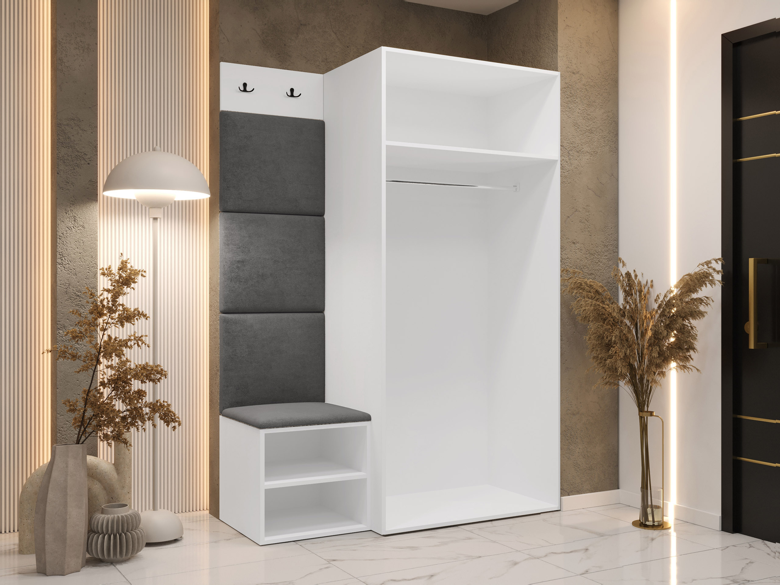 Flurgarnitur Hartford 523 (Weiss)