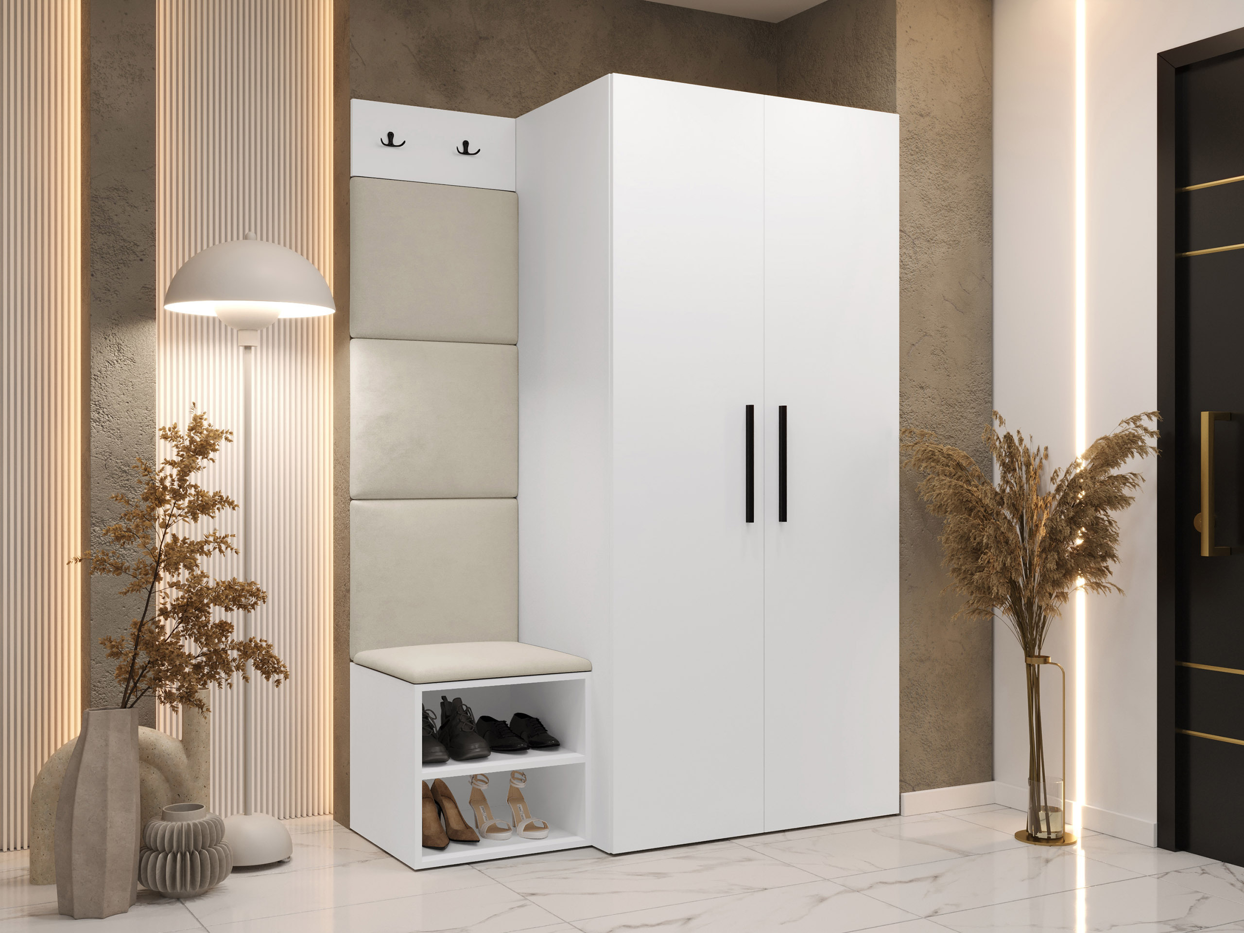 Flurgarnitur Nitos IV (Weiss)