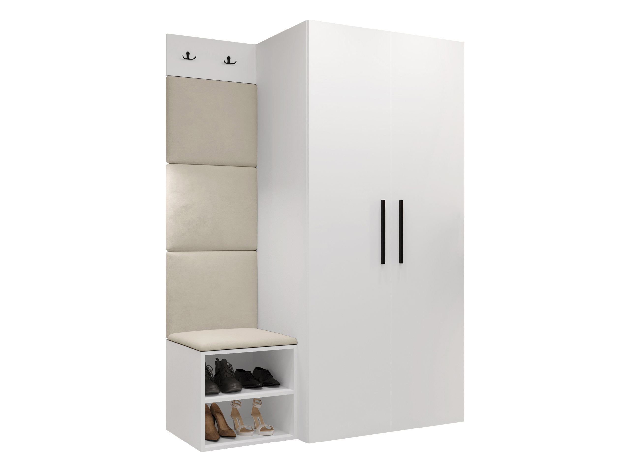 Flurgarnitur Nitos IV (Weiss)