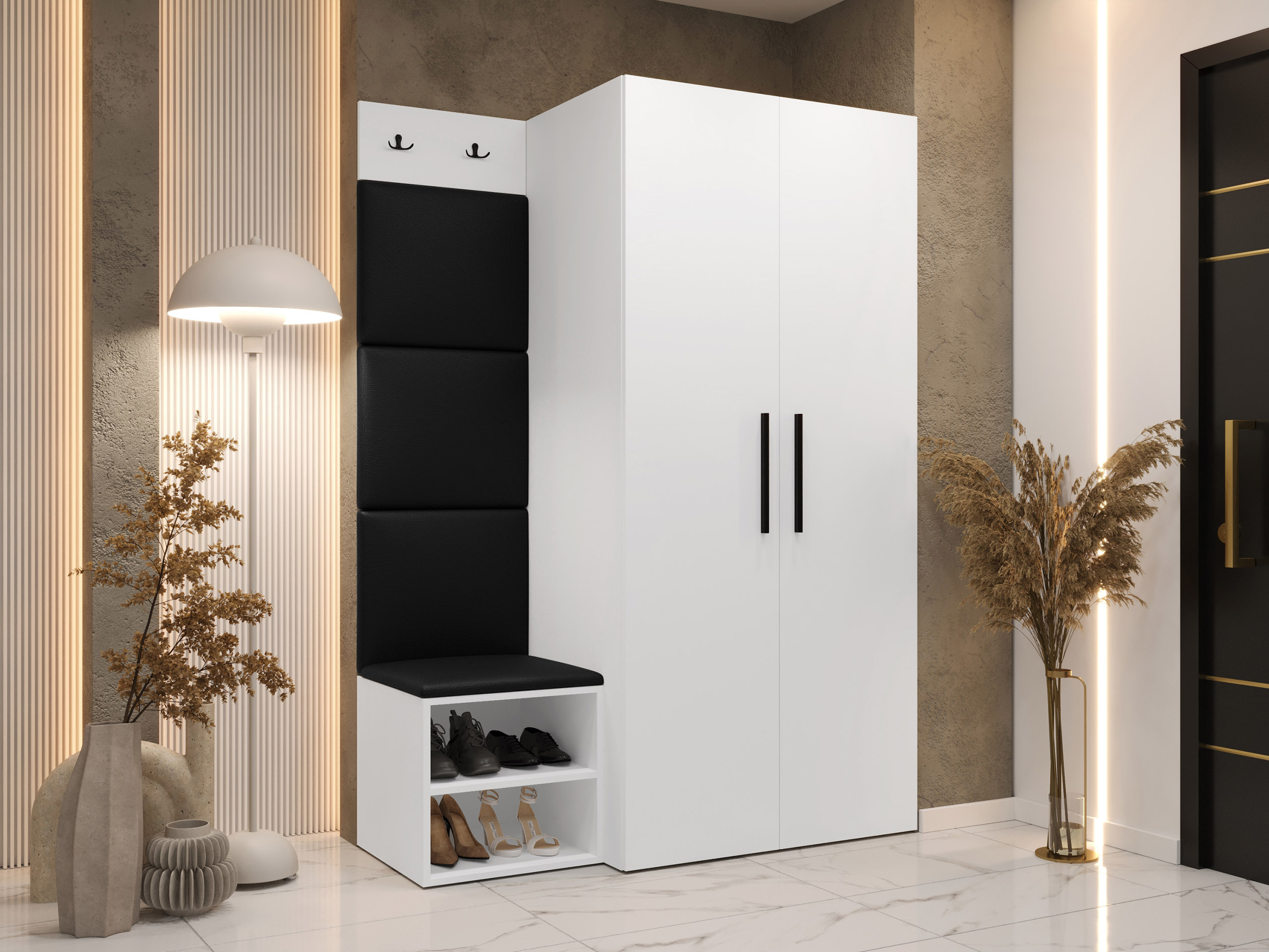 Flurgarnitur Nitos IV (Weiss)