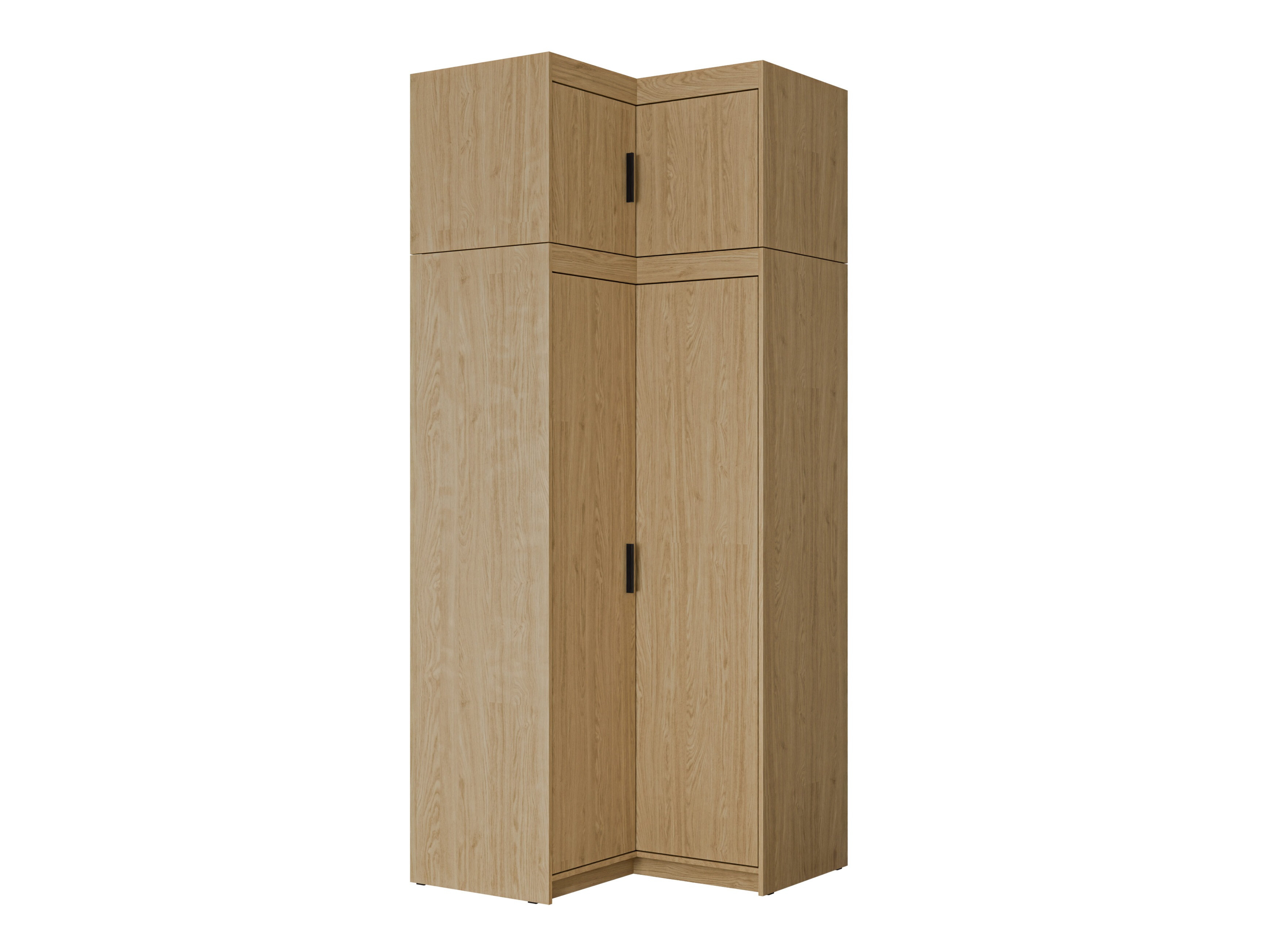 Eckkleiderschrank Novduni 121 (Eiche)