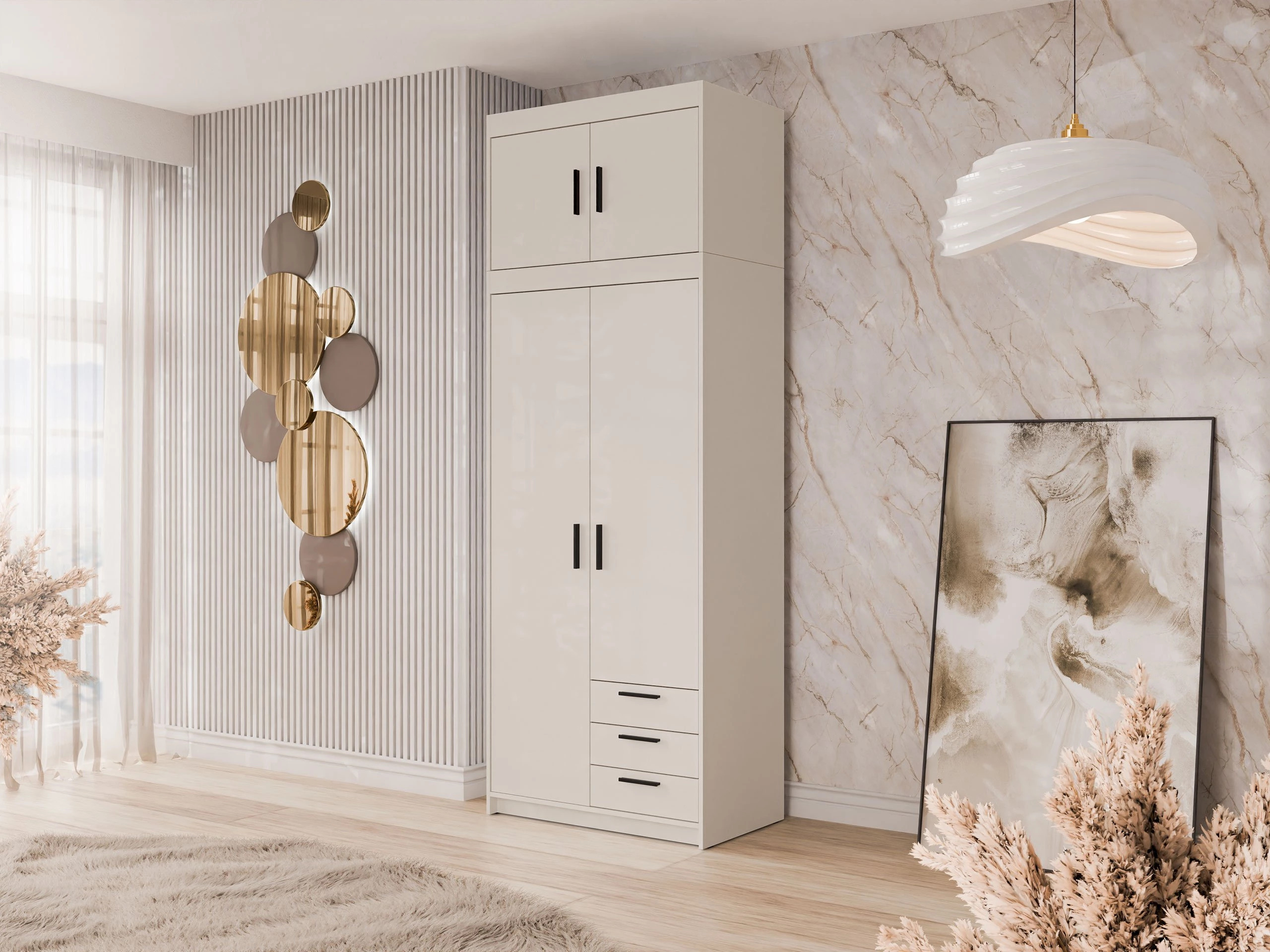 Sideboard Novduni 122 (Beige)