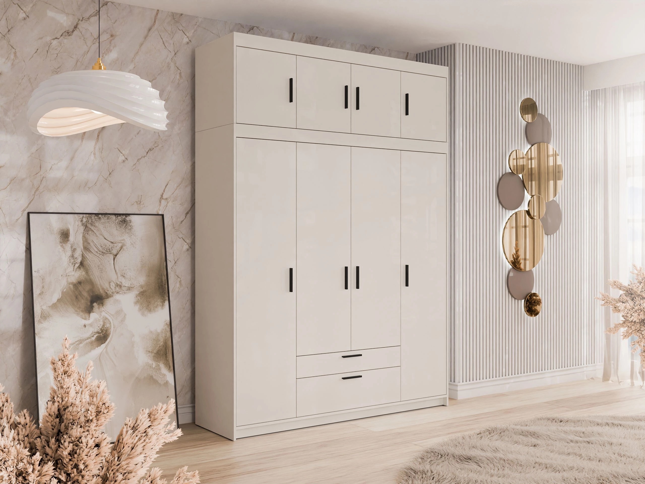 Sideboard Novduni 123 (Beige)