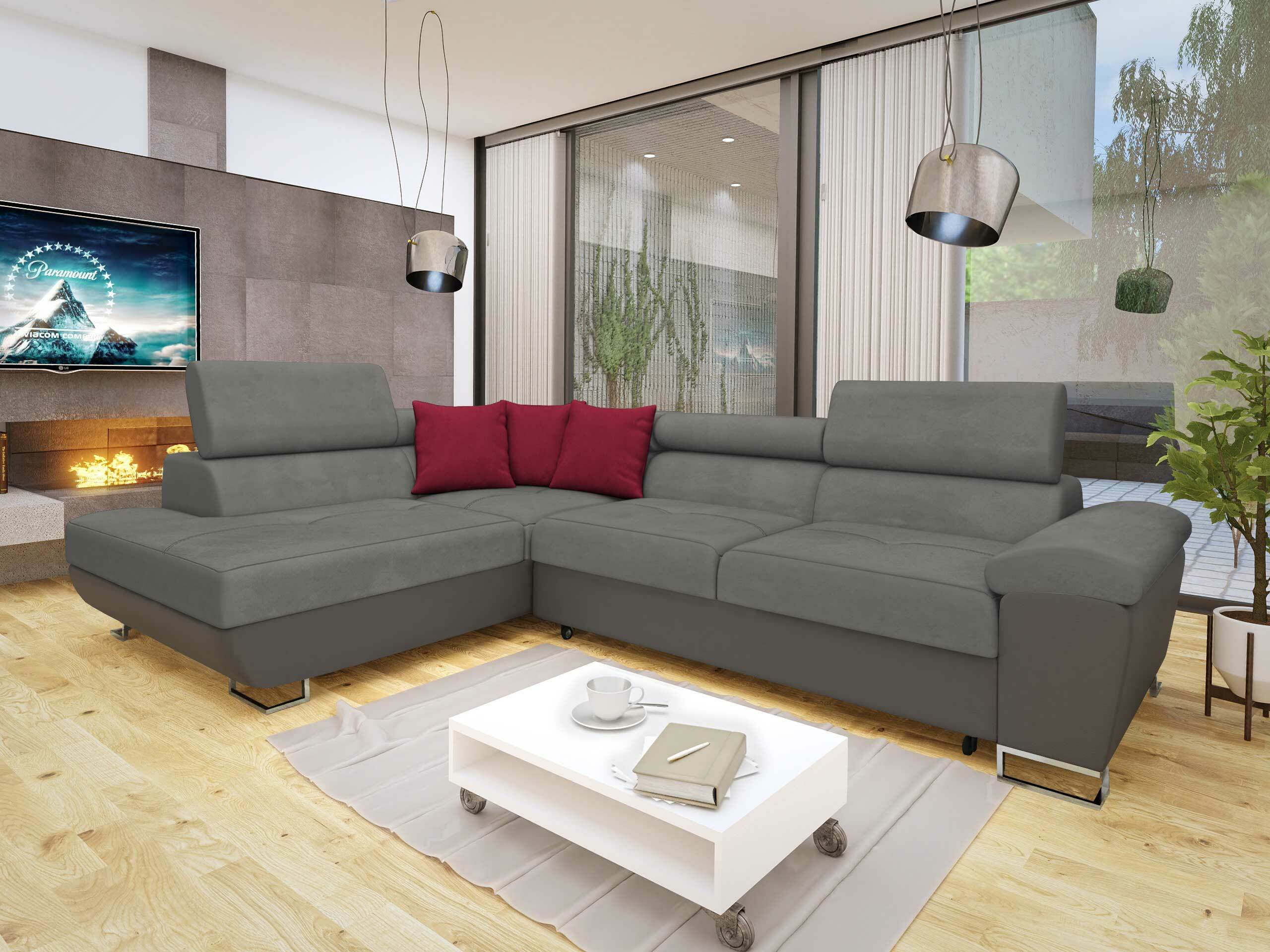 Ecksofa Comfivo Ruta II (Soft 029 + Uttario Velvet 2971 + Kronos 02)